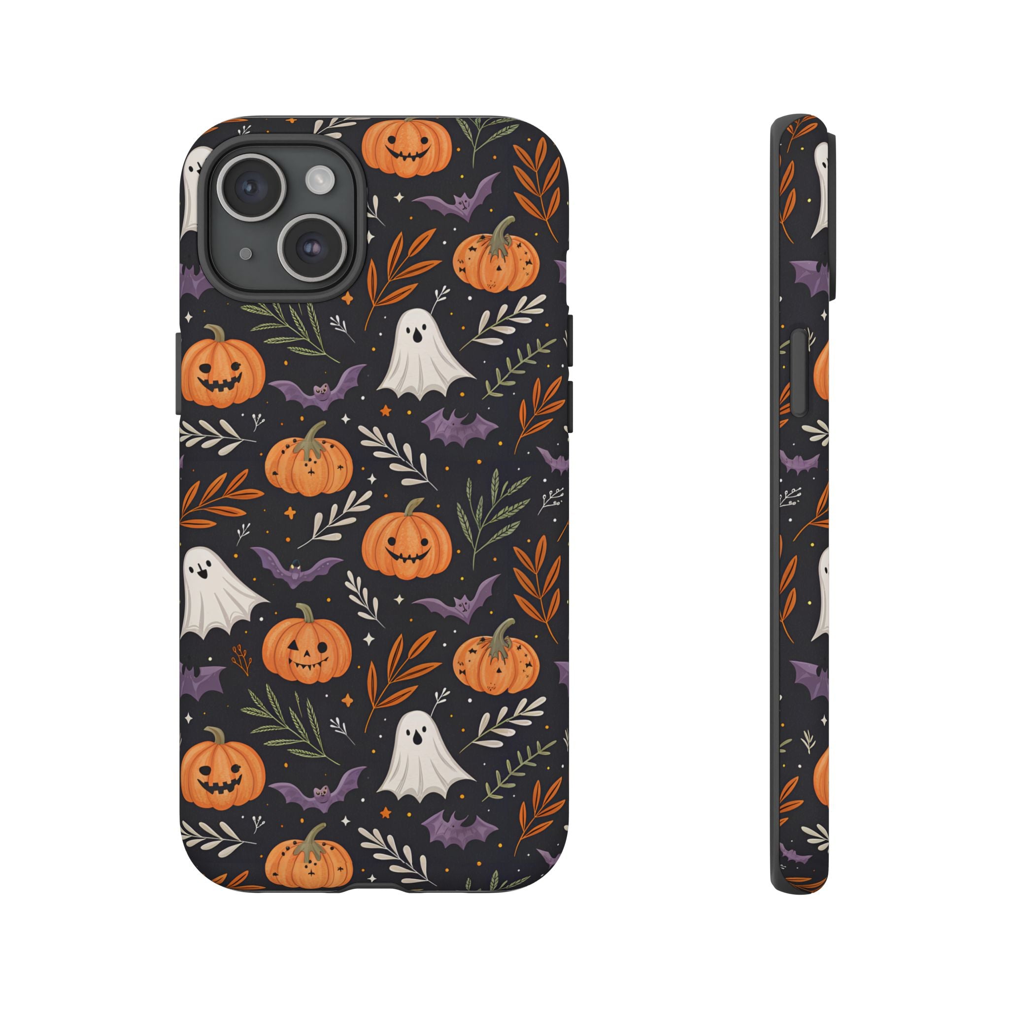 Halloween Phone Case, Tough Cases, Spooky Halloween Decor, Cute Ghost Pumpkin Case, Fall Phone Accessories, Unique Gift for Halloween Lovers