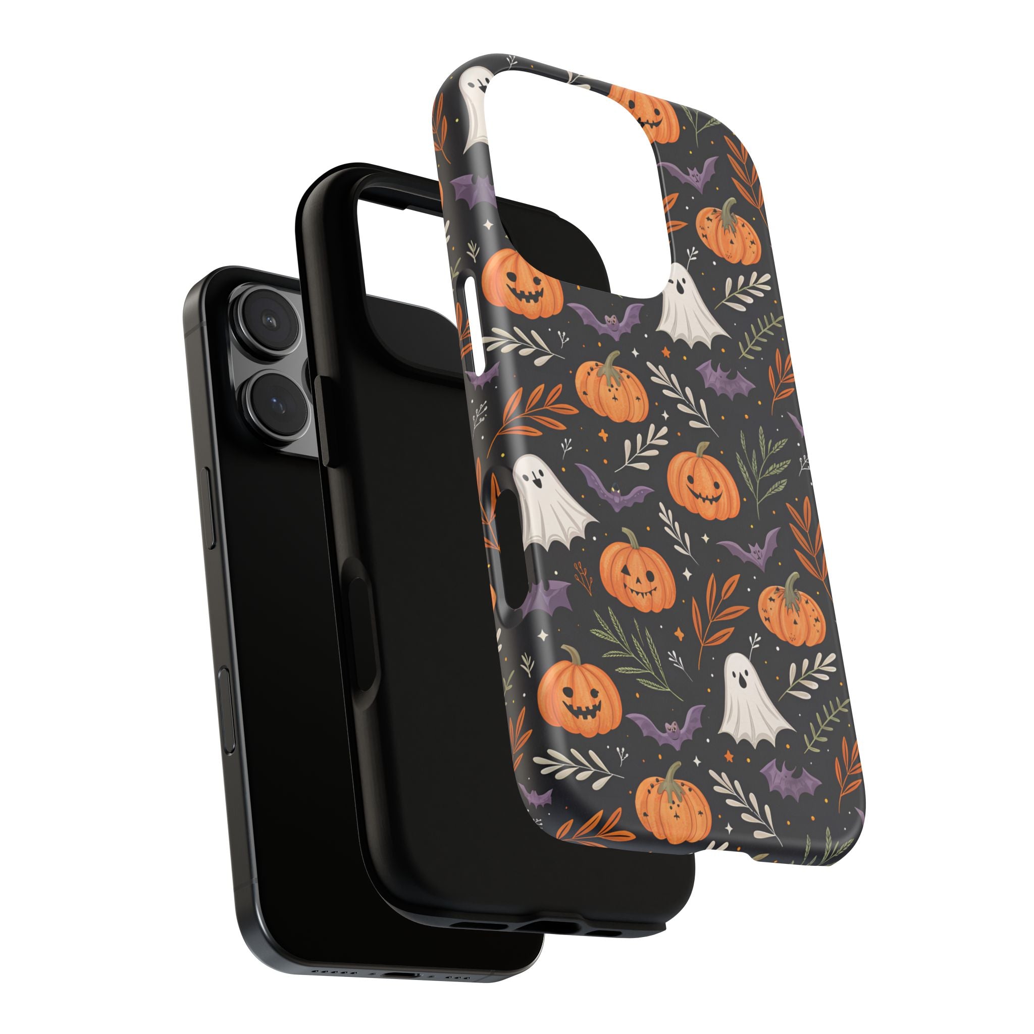 Halloween Phone Case, Tough Cases, Spooky Halloween Decor, Cute Ghost Pumpkin Case, Fall Phone Accessories, Unique Gift for Halloween Lovers