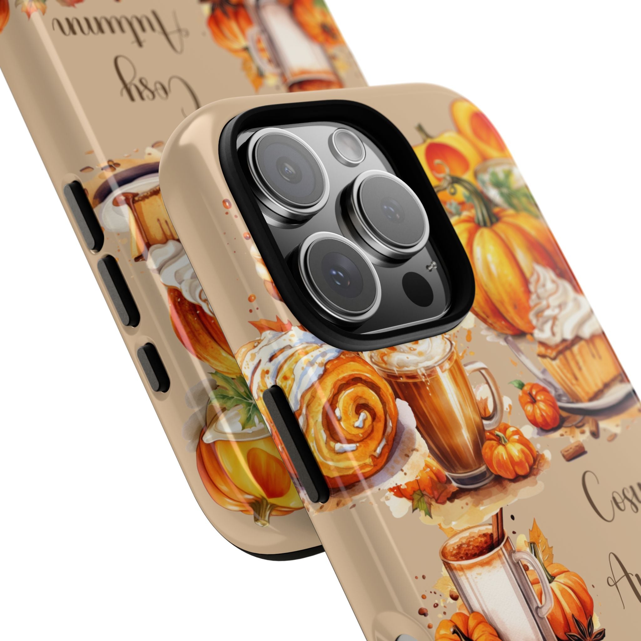 Cozy Autumn Phone Case, Fall Aesthetic Case, Seasonal Decor, Gift for Her, Pumpkin Spice Lover Gift