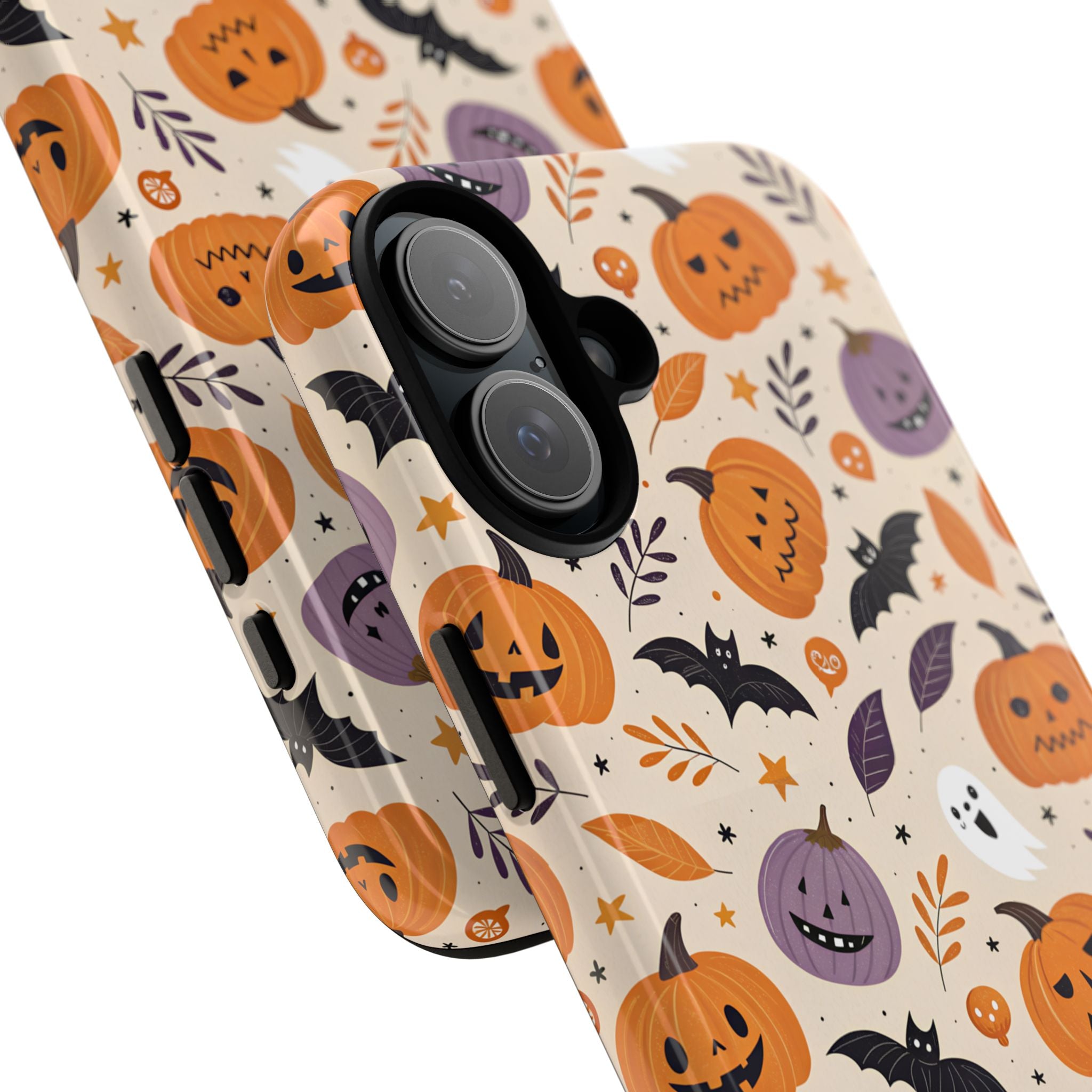 Halloween Phone Case, Spooky Pumpkin Phone Cover, Cute Bat Mobile Accessory, Fall Tech Gift, Autumn Decor Case