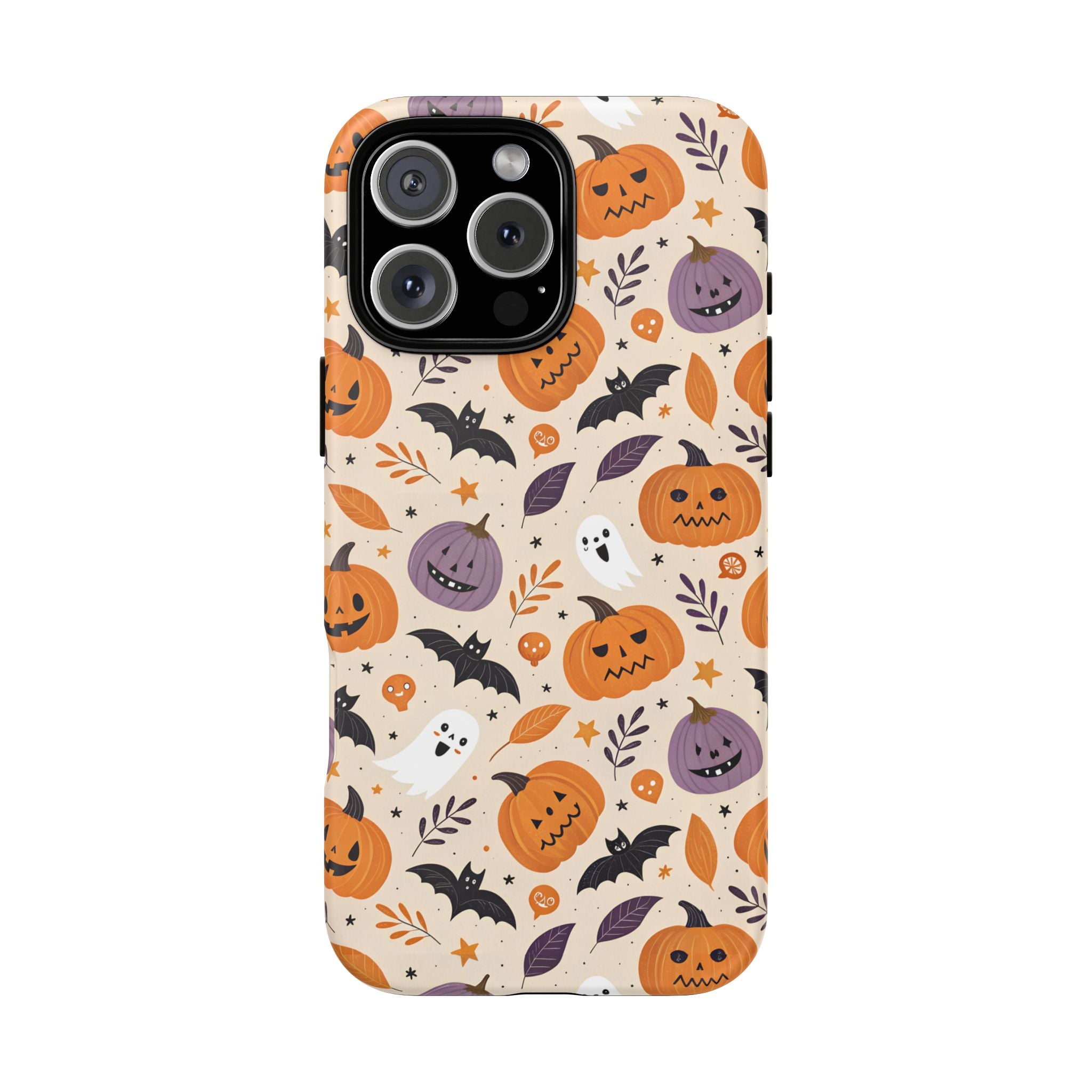 Halloween Phone Case, Spooky Pumpkin Phone Cover, Cute Bat Mobile Accessory, Fall Tech Gift, Autumn Decor Case