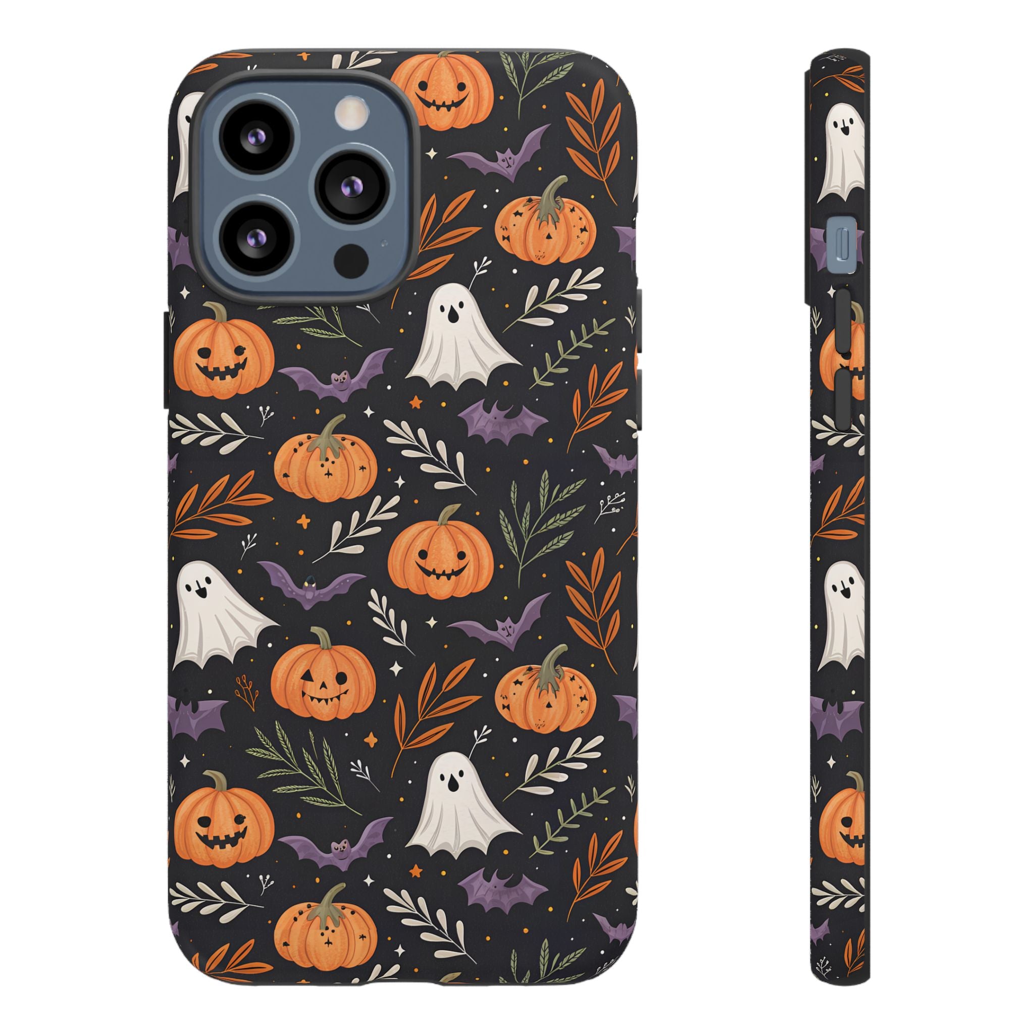 Halloween Phone Case, Tough Cases, Spooky Halloween Decor, Cute Ghost Pumpkin Case, Fall Phone Accessories, Unique Gift for Halloween Lovers
