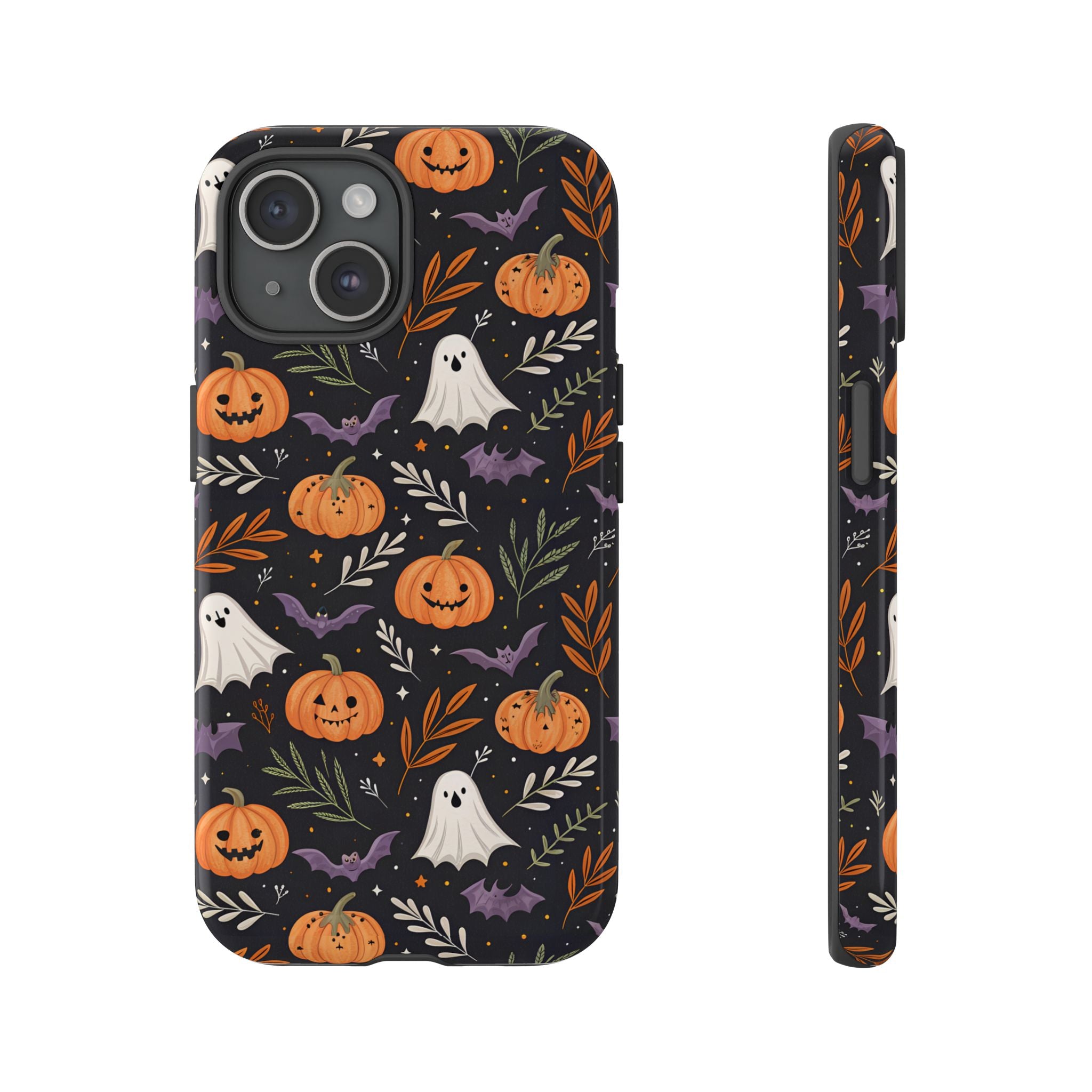 Halloween Phone Case, Tough Cases, Spooky Halloween Decor, Cute Ghost Pumpkin Case, Fall Phone Accessories, Unique Gift for Halloween Lovers