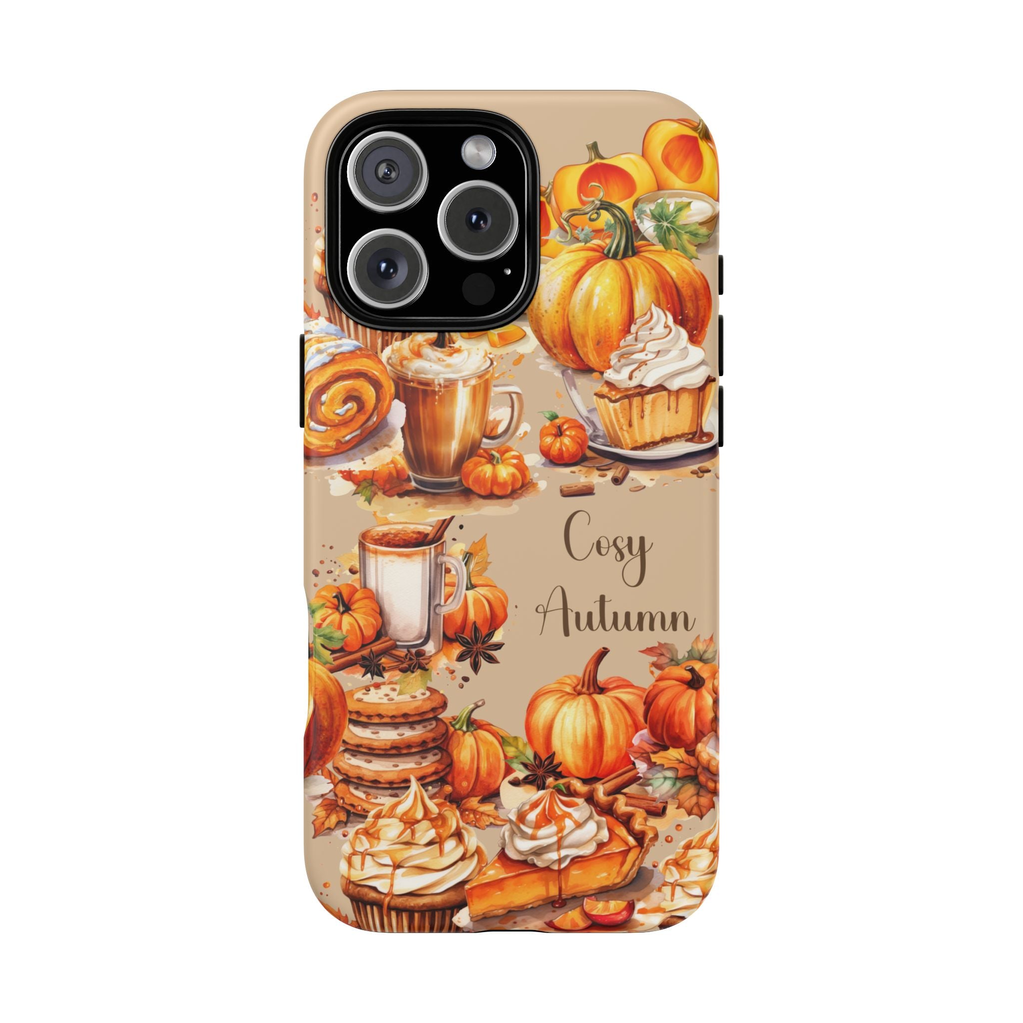 Cozy Autumn Phone Case, Fall Aesthetic Case, Seasonal Decor, Gift for Her, Pumpkin Spice Lover Gift