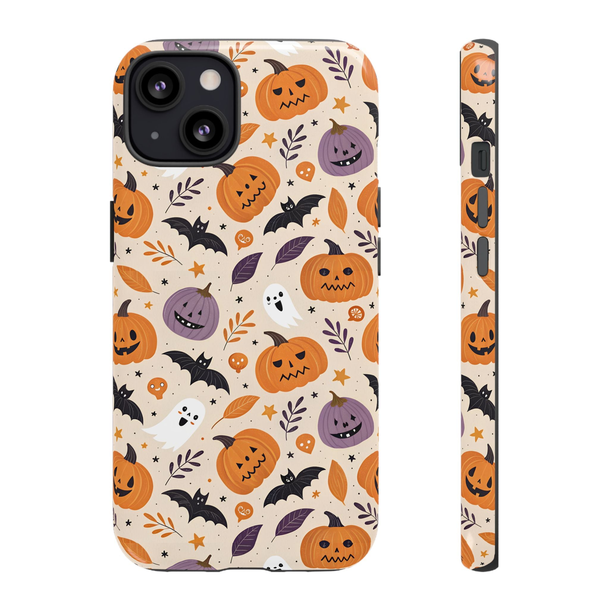 Halloween Phone Case, Spooky Pumpkin Phone Cover, Cute Bat Mobile Accessory, Fall Tech Gift, Autumn Decor Case