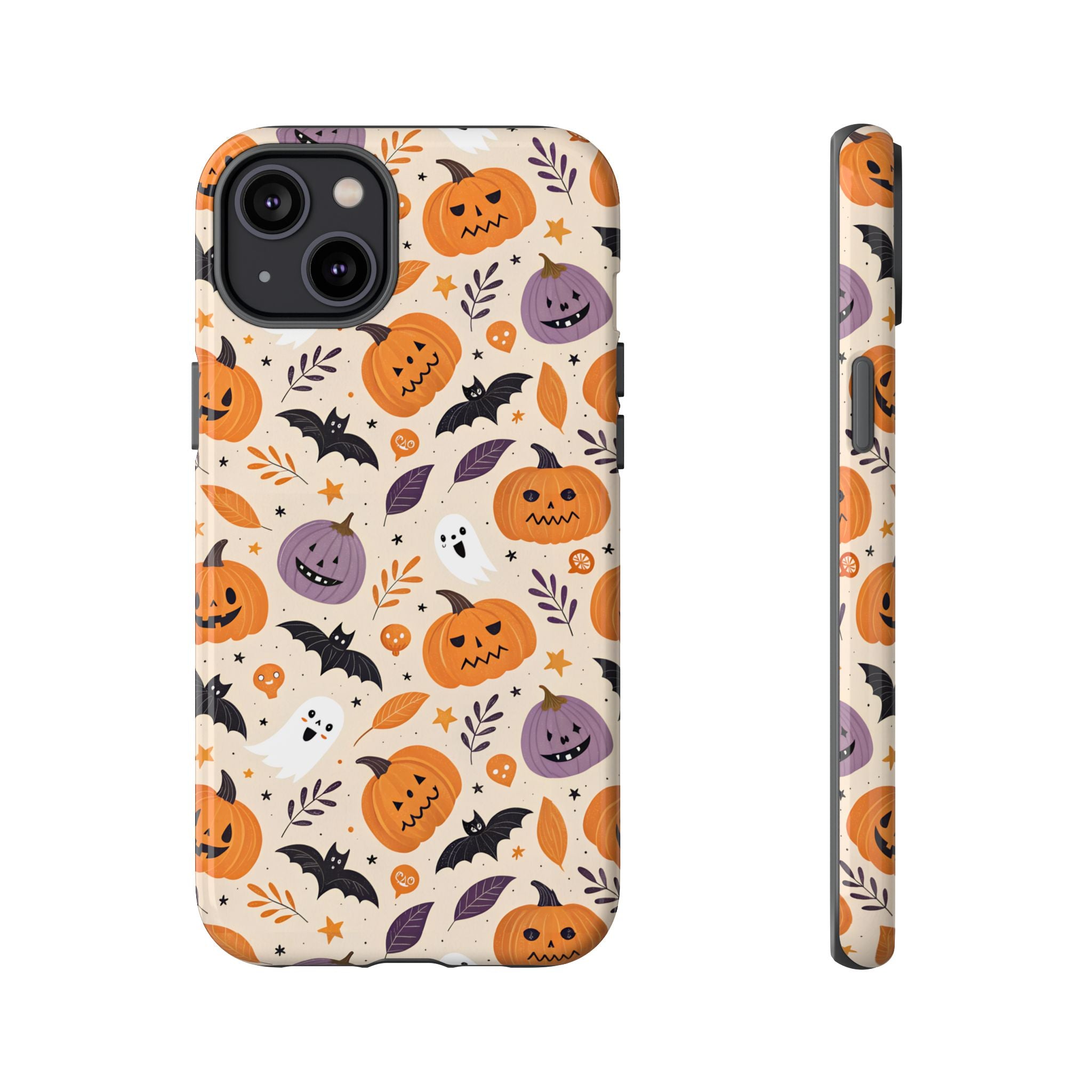 Halloween Phone Case, Spooky Pumpkin Phone Cover, Cute Bat Mobile Accessory, Fall Tech Gift, Autumn Decor Case