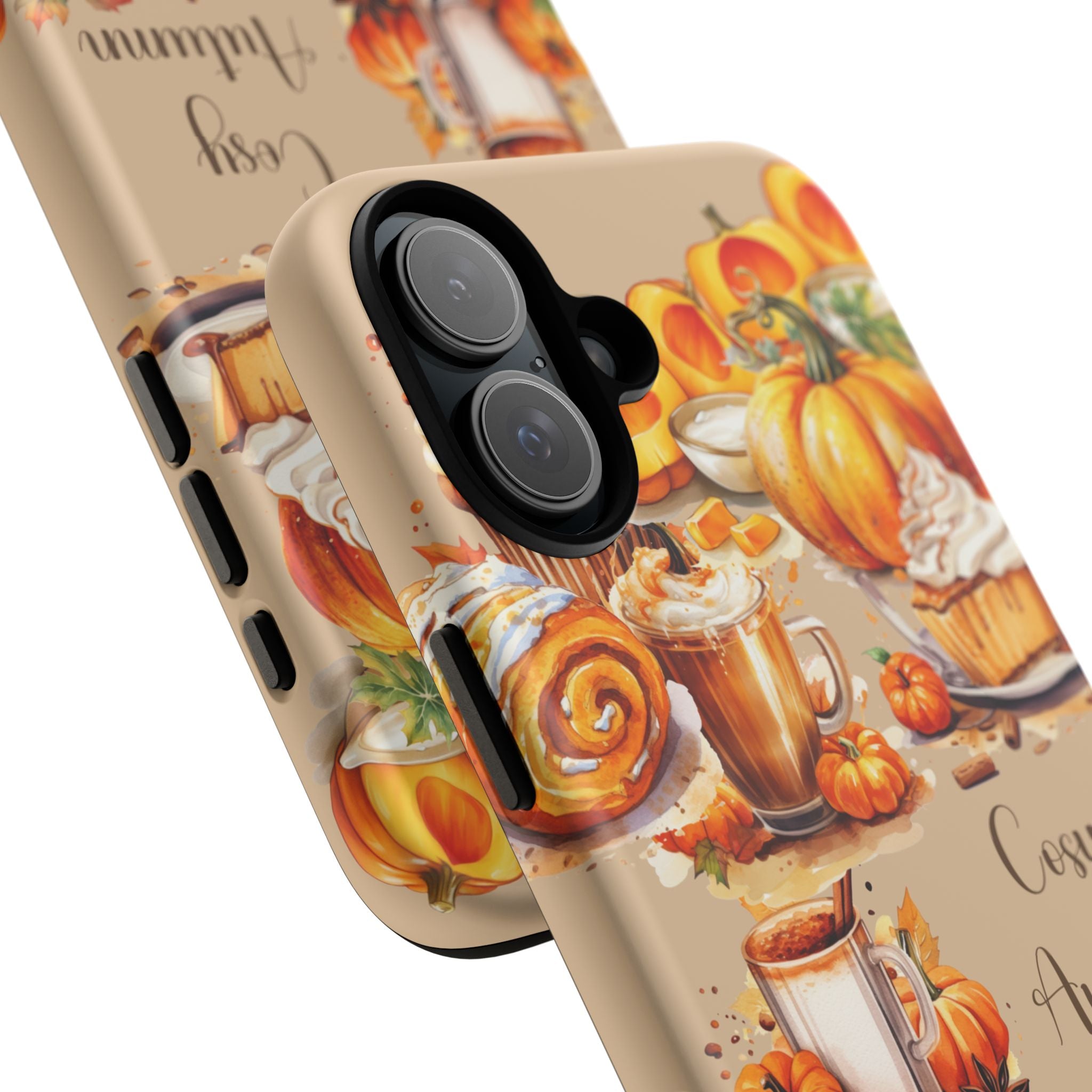 Cozy Autumn Phone Case, Fall Aesthetic Case, Seasonal Decor, Gift for Her, Pumpkin Spice Lover Gift