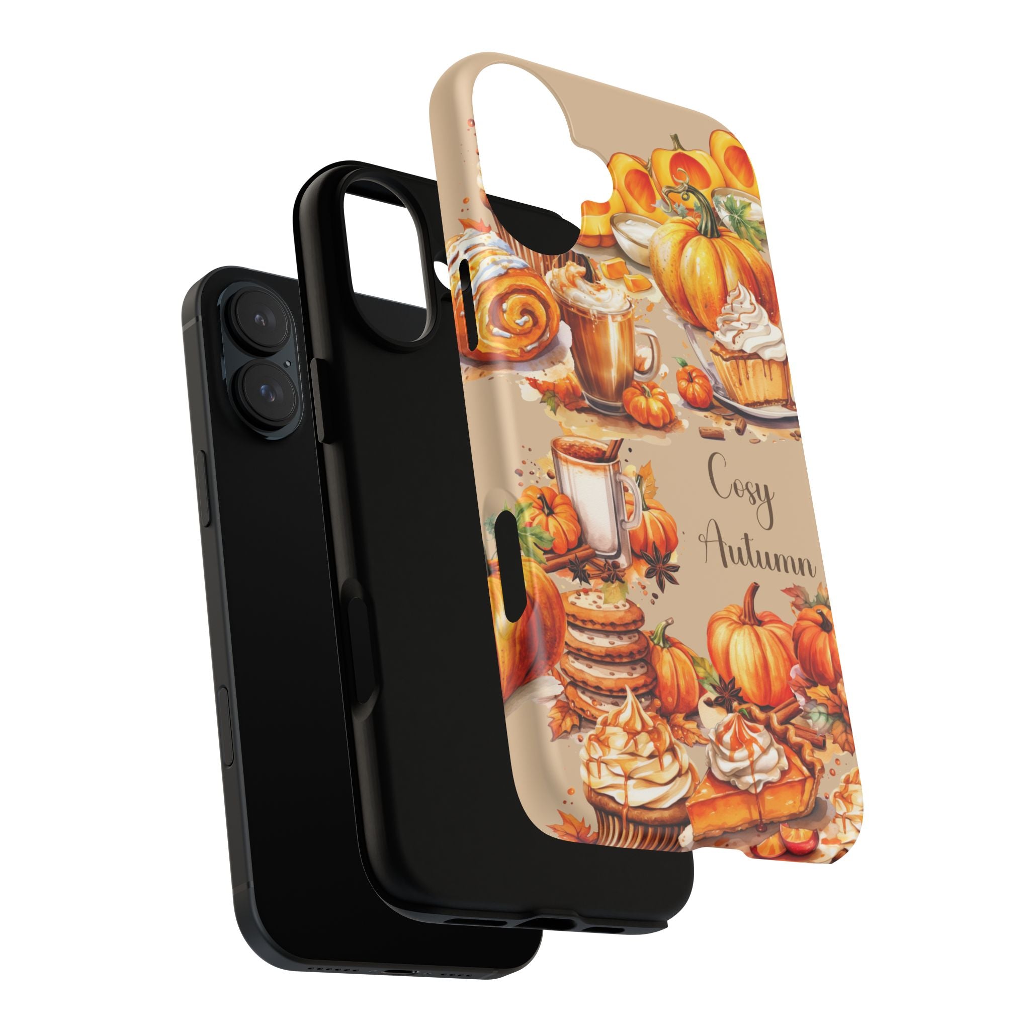 Cozy Autumn Phone Case, Fall Aesthetic Case, Seasonal Decor, Gift for Her, Pumpkin Spice Lover Gift