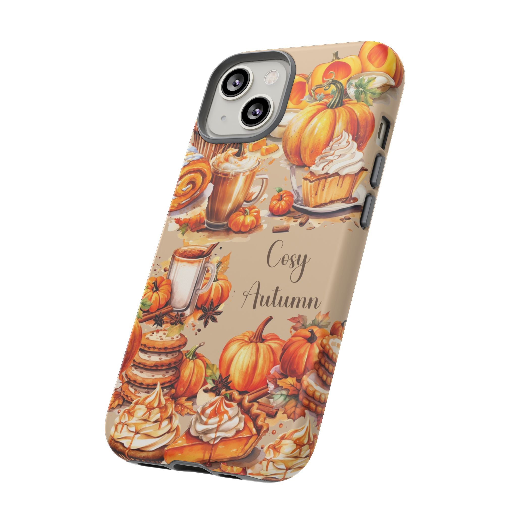 Cozy Autumn Phone Case, Fall Aesthetic Case, Seasonal Decor, Gift for Her, Pumpkin Spice Lover Gift