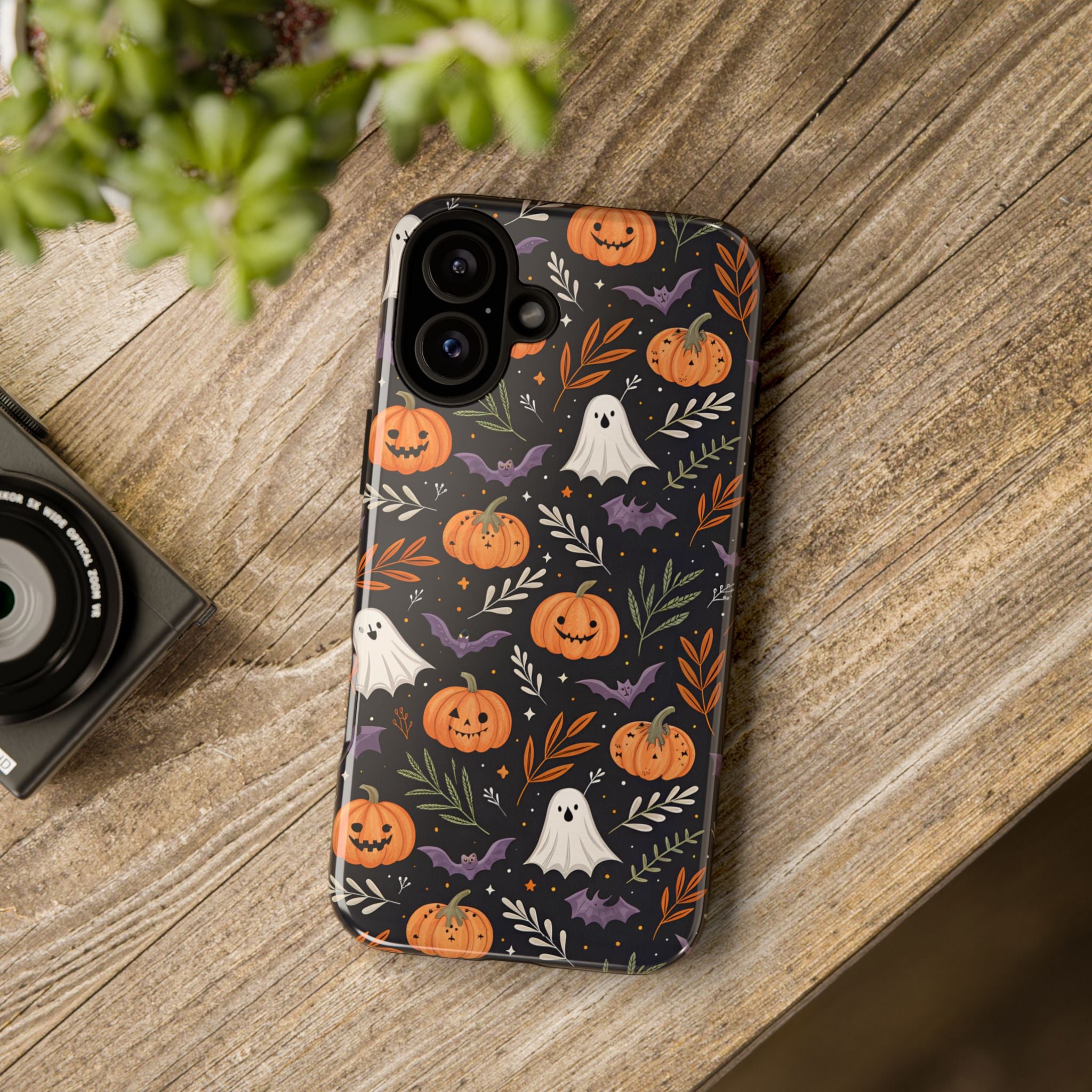 Halloween Phone Case, Tough Cases, Spooky Halloween Decor, Cute Ghost Pumpkin Case, Fall Phone Accessories, Unique Gift for Halloween Lovers