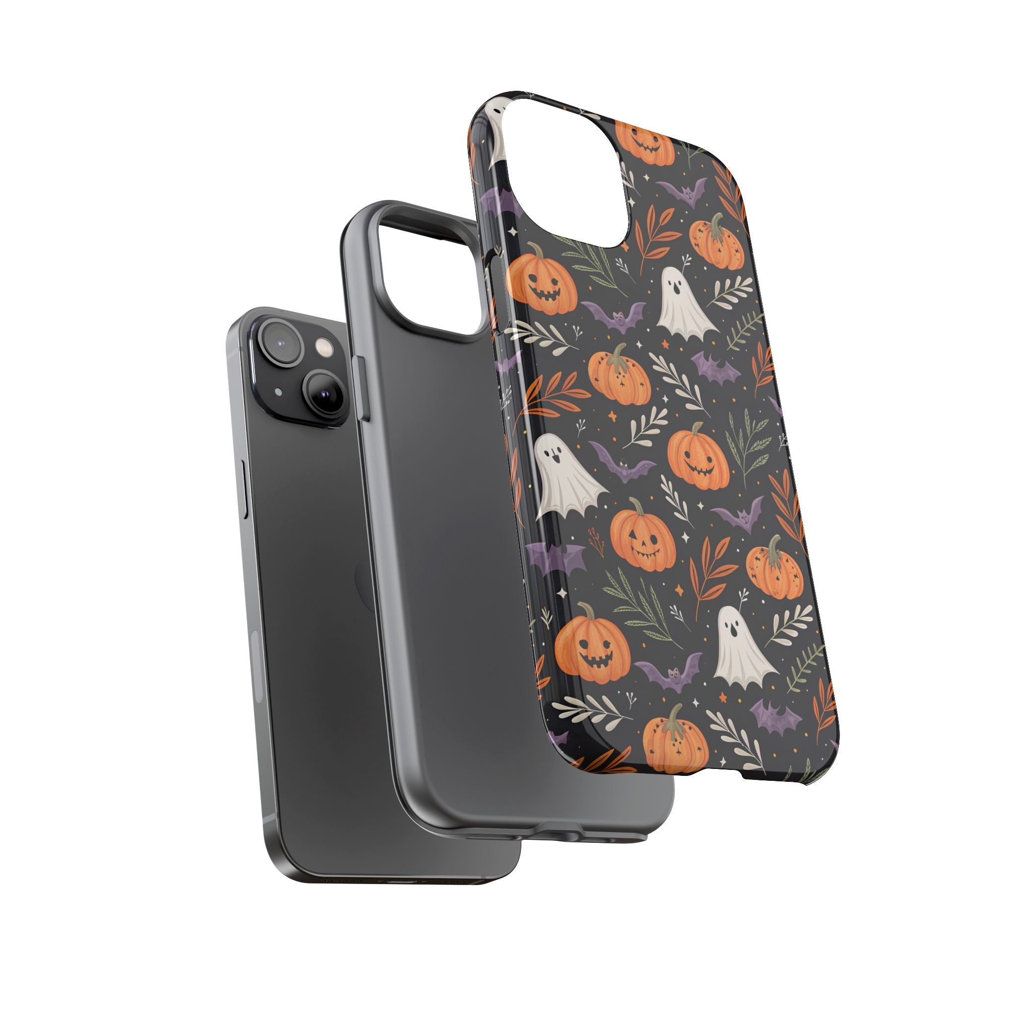 Halloween Phone Case, Tough Cases, Spooky Halloween Decor, Cute Ghost Pumpkin Case, Fall Phone Accessories, Unique Gift for Halloween Lovers