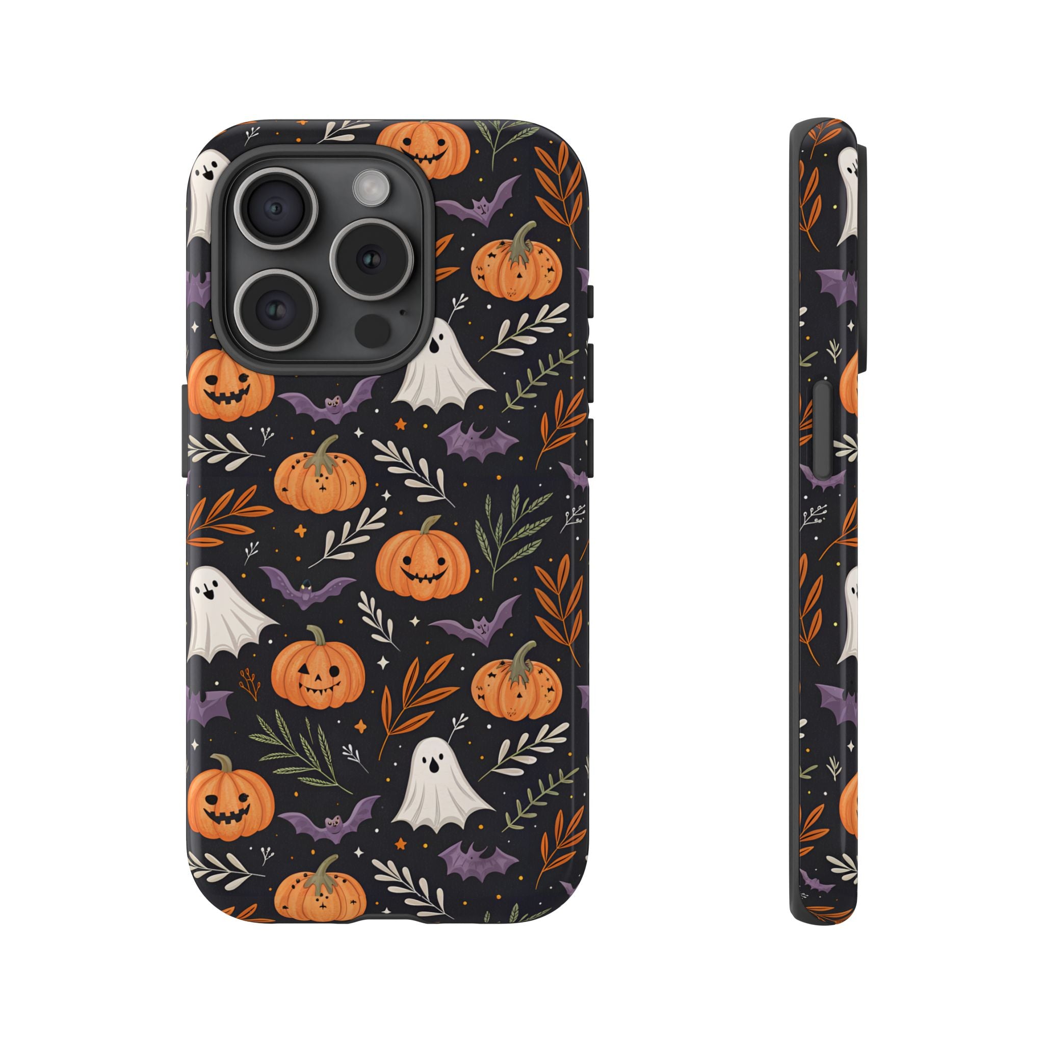 Halloween Phone Case, Tough Cases, Spooky Halloween Decor, Cute Ghost Pumpkin Case, Fall Phone Accessories, Unique Gift for Halloween Lovers