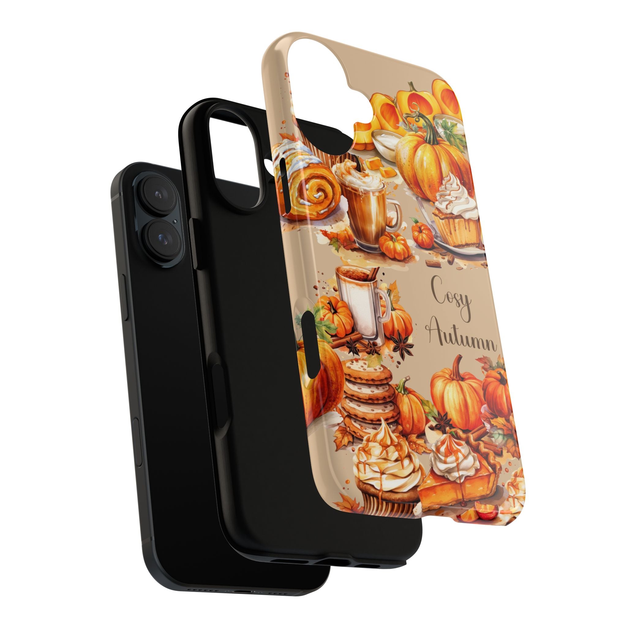 Cozy Autumn Phone Case, Fall Aesthetic Case, Seasonal Decor, Gift for Her, Pumpkin Spice Lover Gift