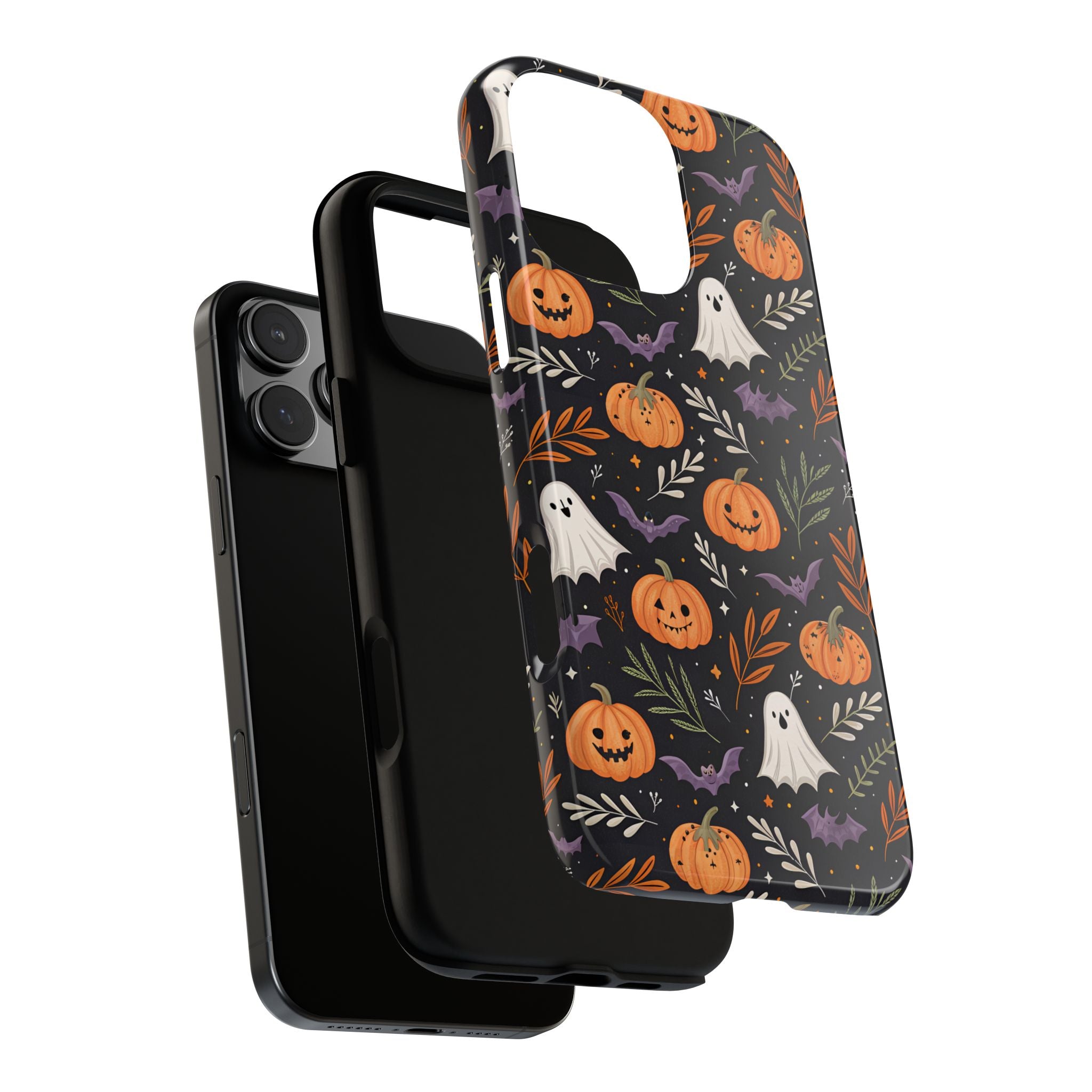 Halloween Phone Case, Tough Cases, Spooky Halloween Decor, Cute Ghost Pumpkin Case, Fall Phone Accessories, Unique Gift for Halloween Lovers