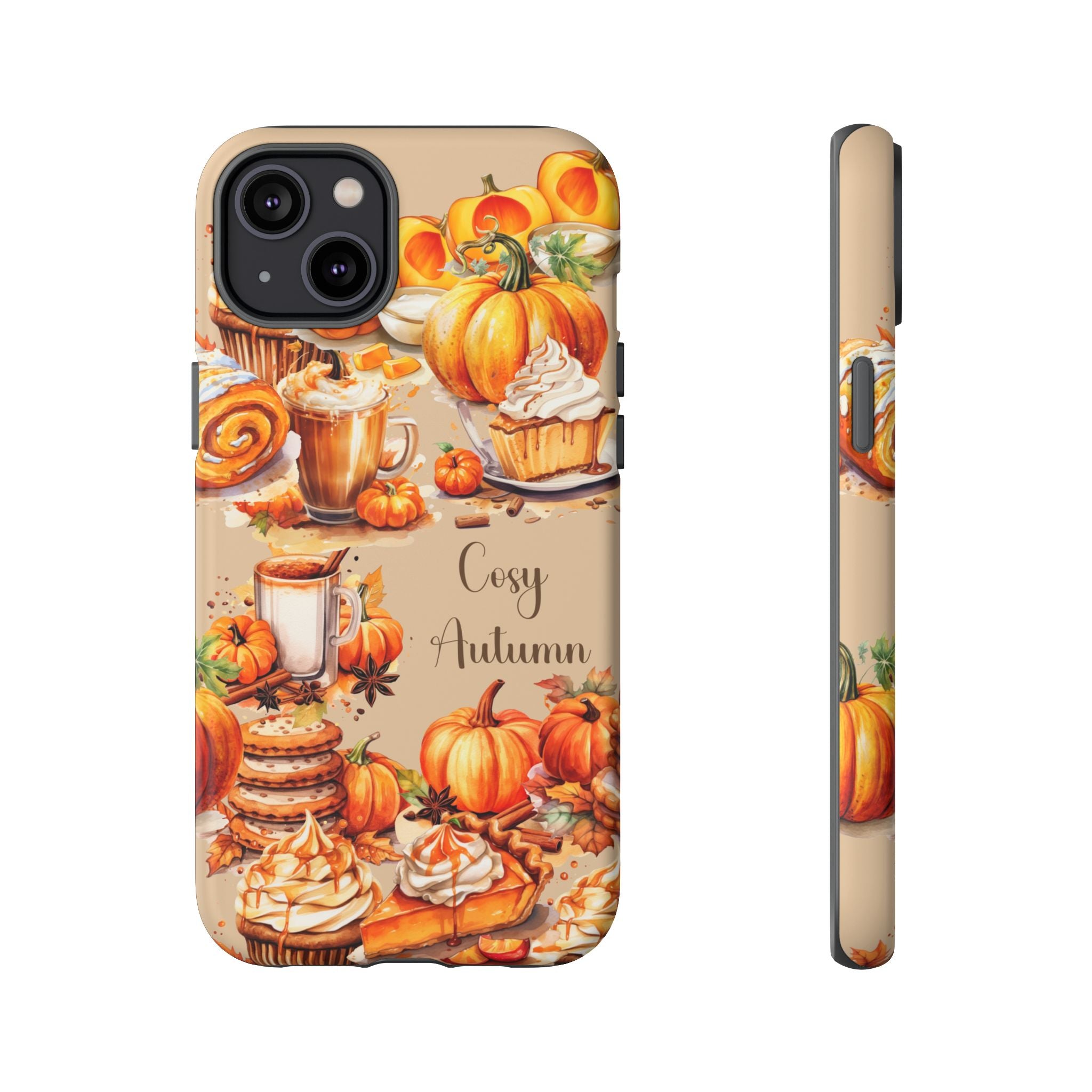 Cozy Autumn Phone Case, Fall Aesthetic Case, Seasonal Decor, Gift for Her, Pumpkin Spice Lover Gift
