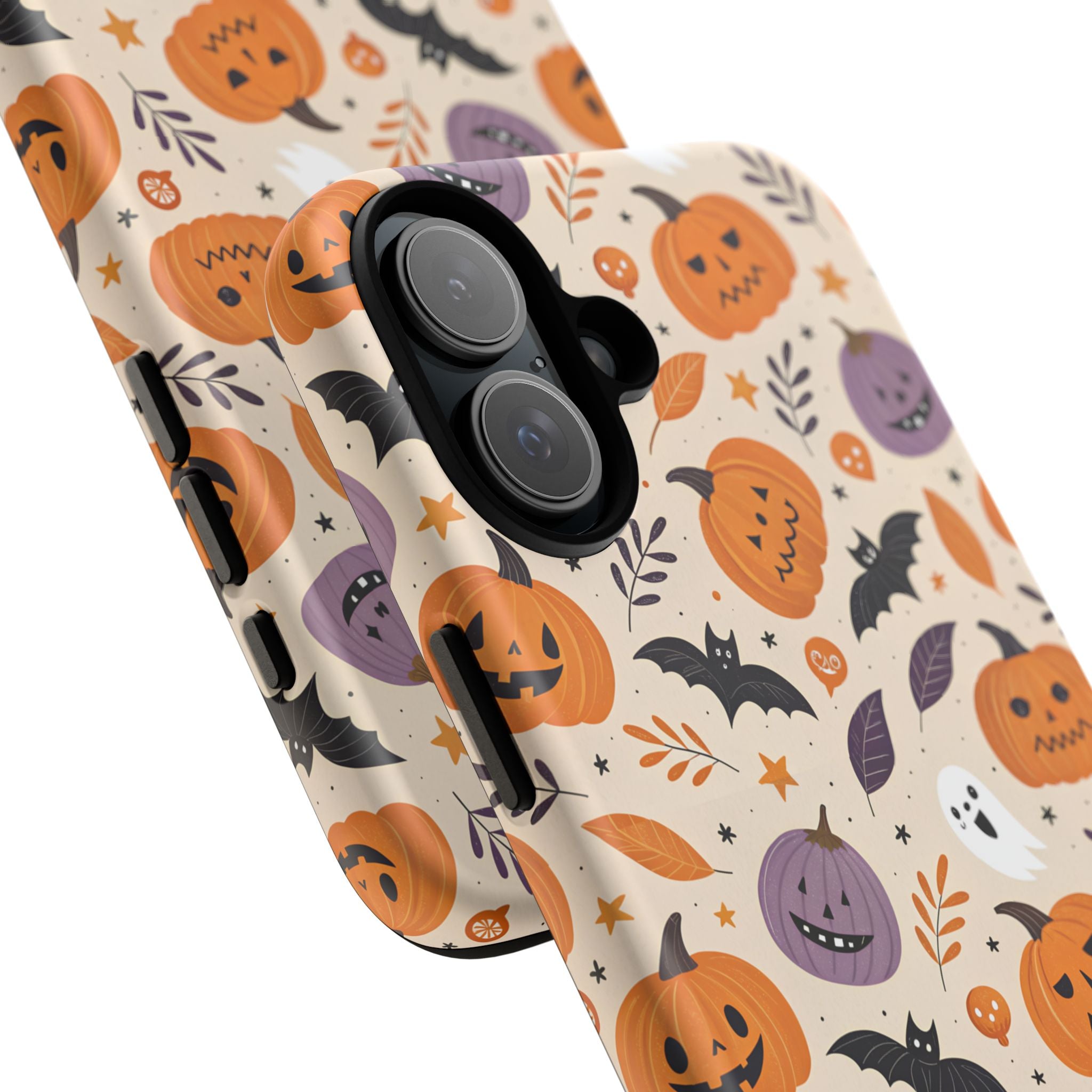 Halloween Phone Case, Spooky Pumpkin Phone Cover, Cute Bat Mobile Accessory, Fall Tech Gift, Autumn Decor Case
