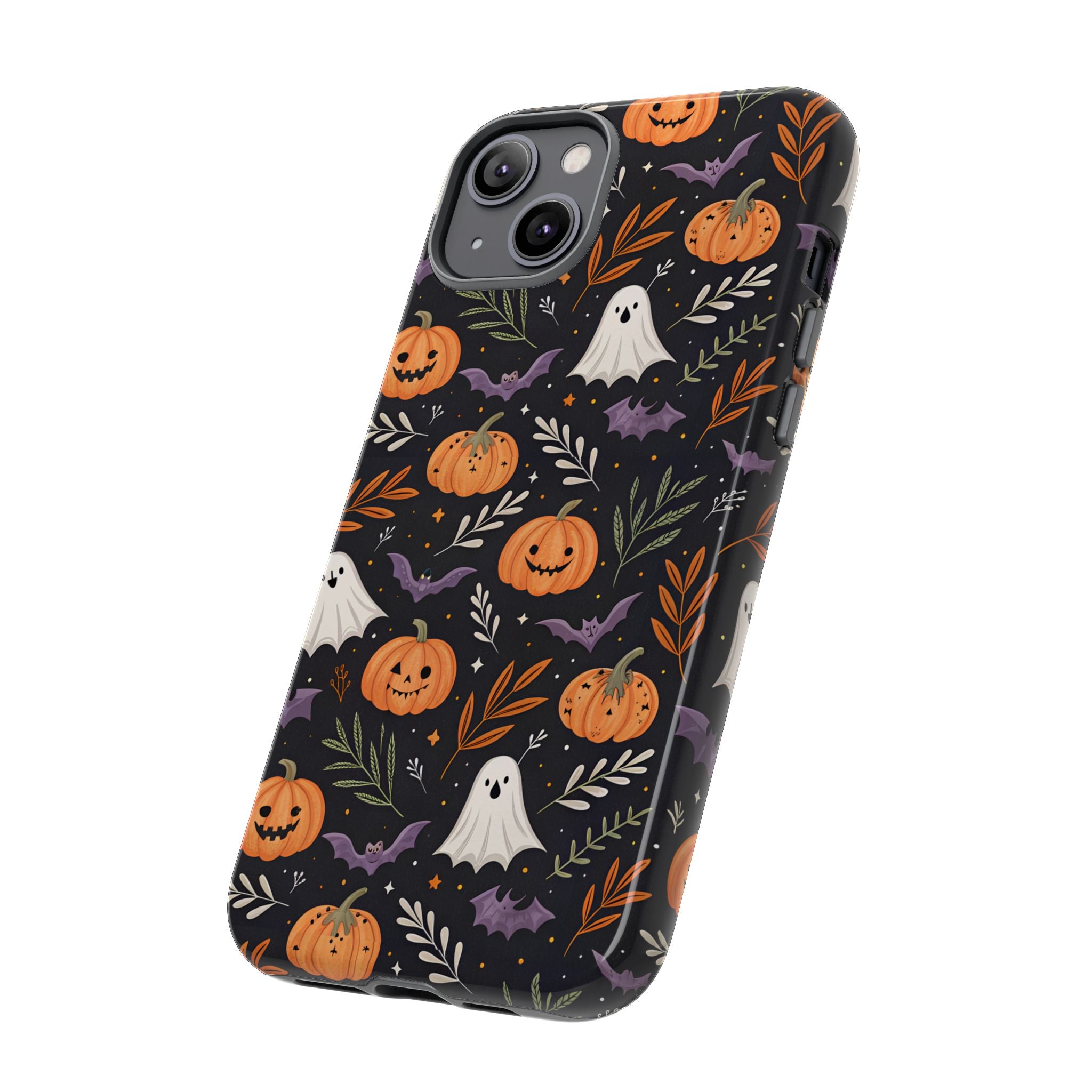 Halloween Phone Case, Tough Cases, Spooky Halloween Decor, Cute Ghost Pumpkin Case, Fall Phone Accessories, Unique Gift for Halloween Lovers