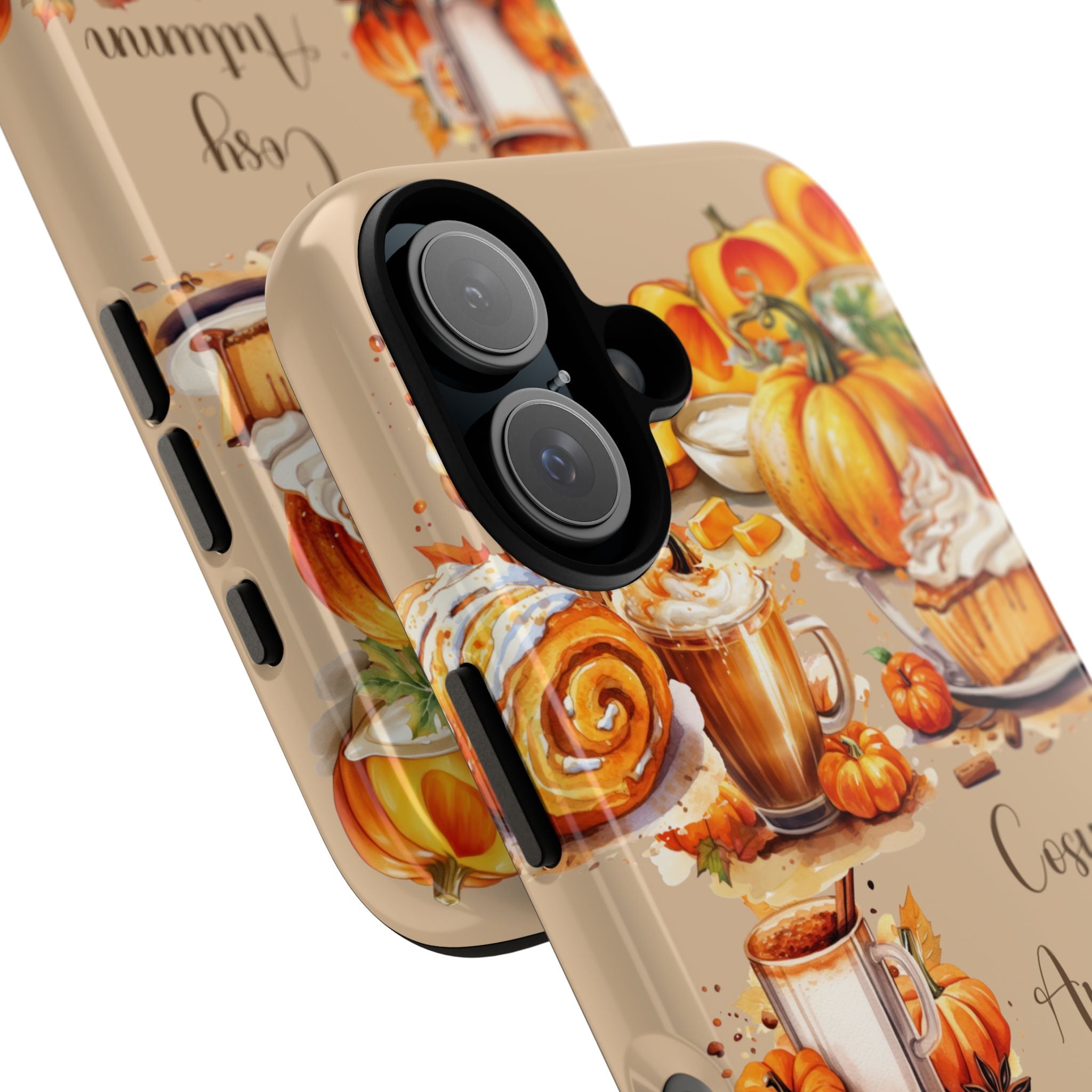 Cozy Autumn Phone Case, Fall Aesthetic Case, Seasonal Decor, Gift for Her, Pumpkin Spice Lover Gift