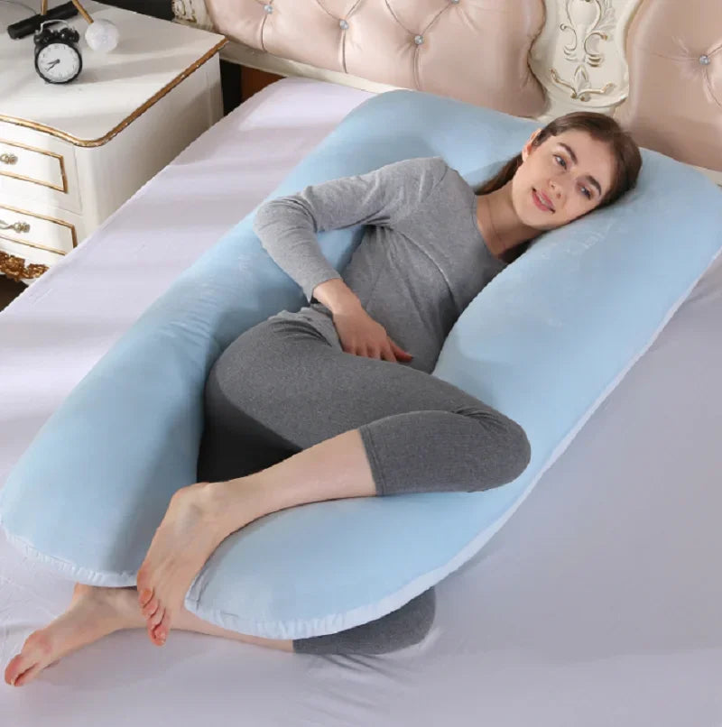 1PC Pregnant Women Pillow Removable and Washable U-Shaped Pillow Large Cushion Waist Pillow