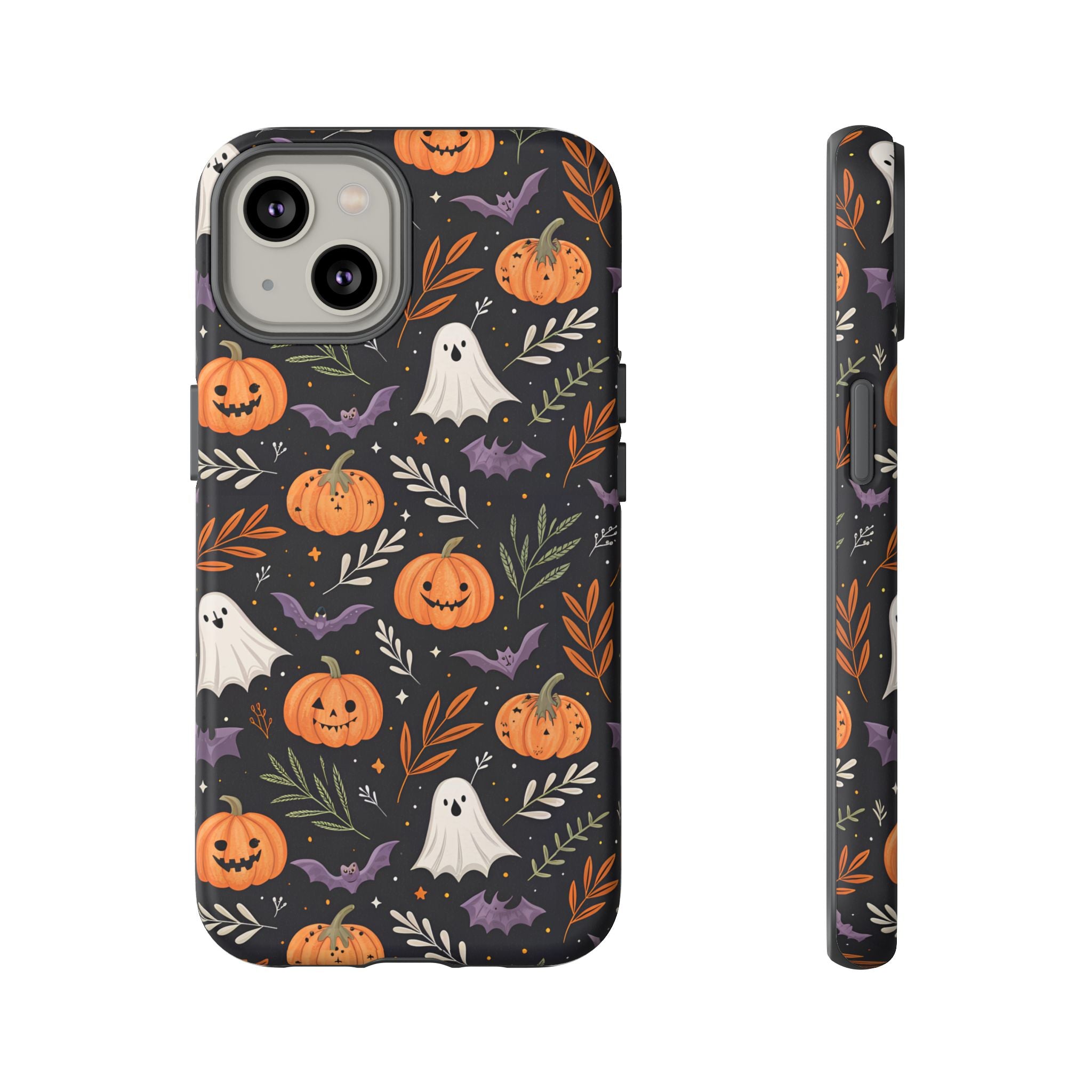 Halloween Phone Case, Tough Cases, Spooky Halloween Decor, Cute Ghost Pumpkin Case, Fall Phone Accessories, Unique Gift for Halloween Lovers