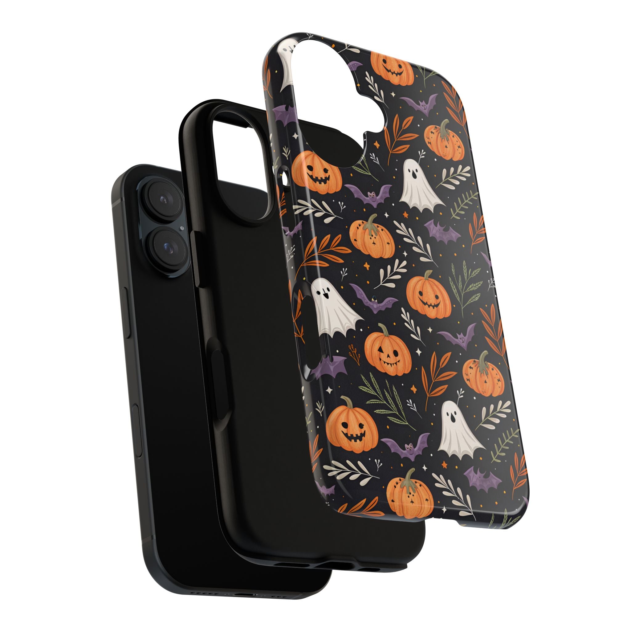 Halloween Phone Case, Tough Cases, Spooky Halloween Decor, Cute Ghost Pumpkin Case, Fall Phone Accessories, Unique Gift for Halloween Lovers