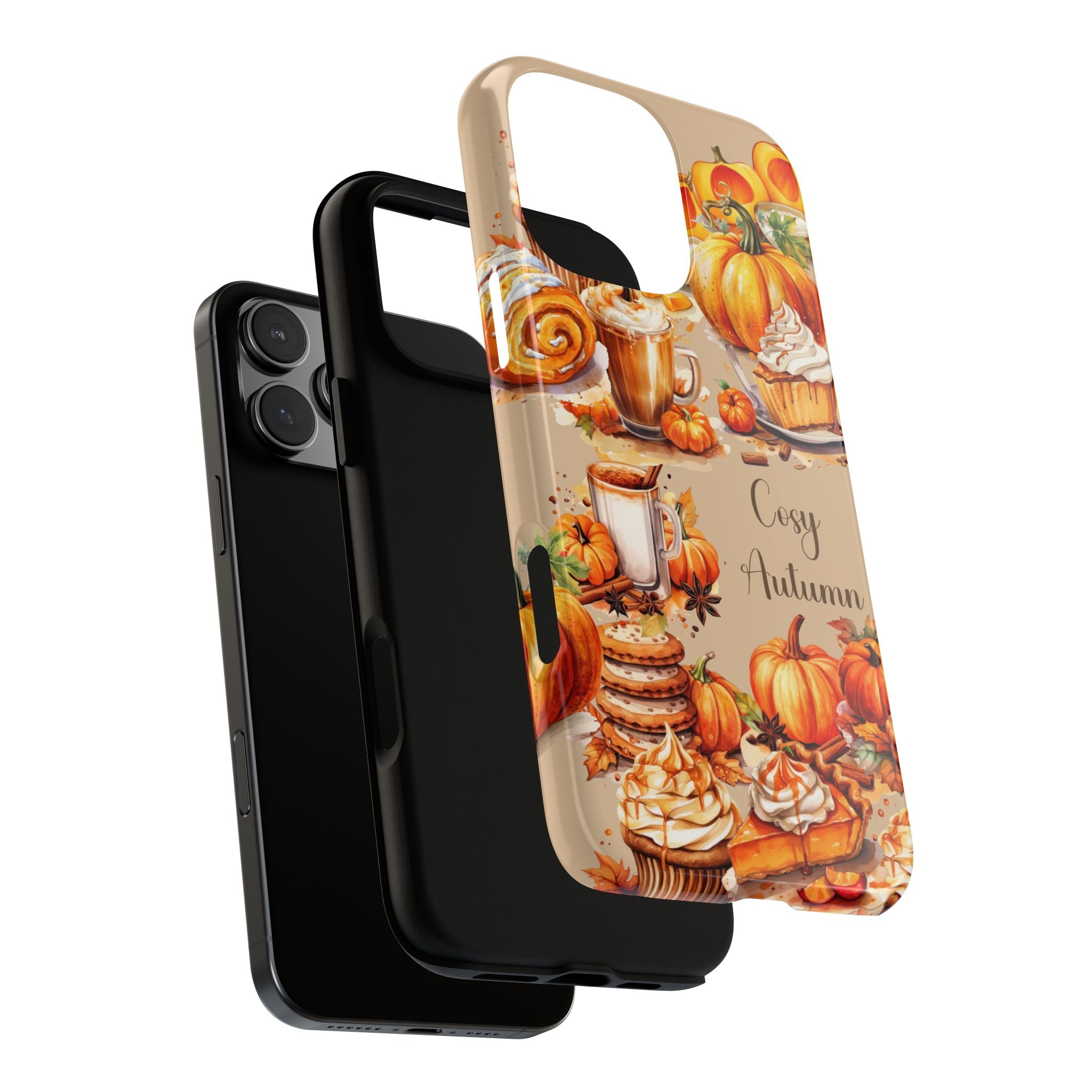 Cozy Autumn Phone Case, Fall Aesthetic Case, Seasonal Decor, Gift for Her, Pumpkin Spice Lover Gift