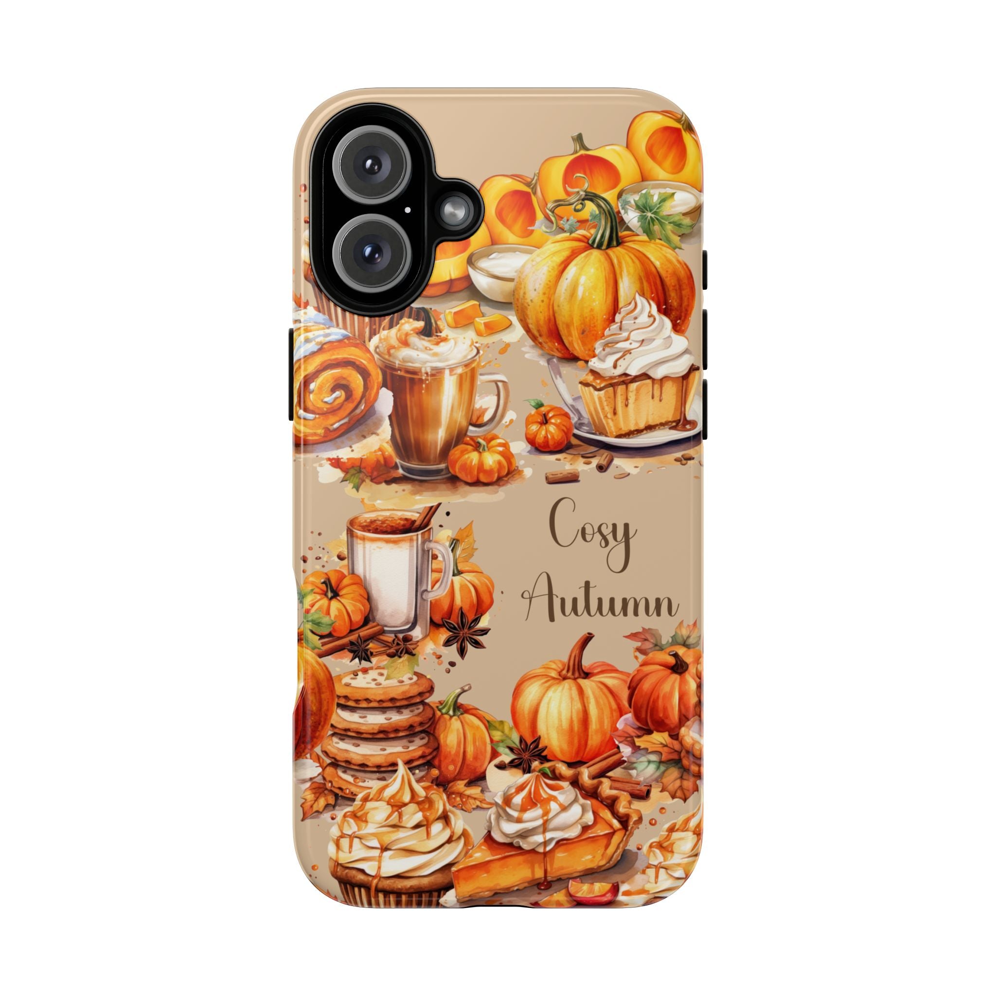 Cozy Autumn Phone Case, Fall Aesthetic Case, Seasonal Decor, Gift for Her, Pumpkin Spice Lover Gift