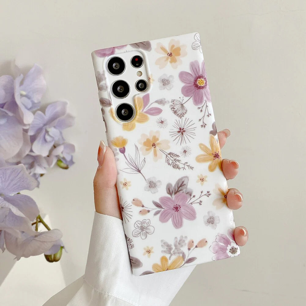 Retro Blooming Garden Samsung Cases