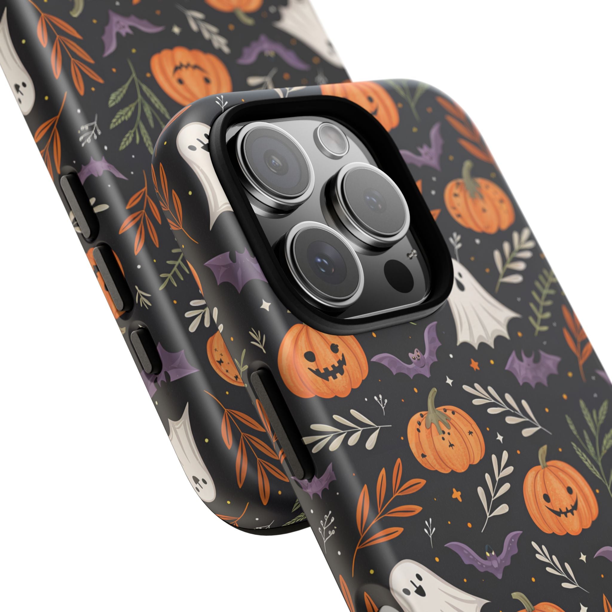 Halloween Phone Case, Tough Cases, Spooky Halloween Decor, Cute Ghost Pumpkin Case, Fall Phone Accessories, Unique Gift for Halloween Lovers