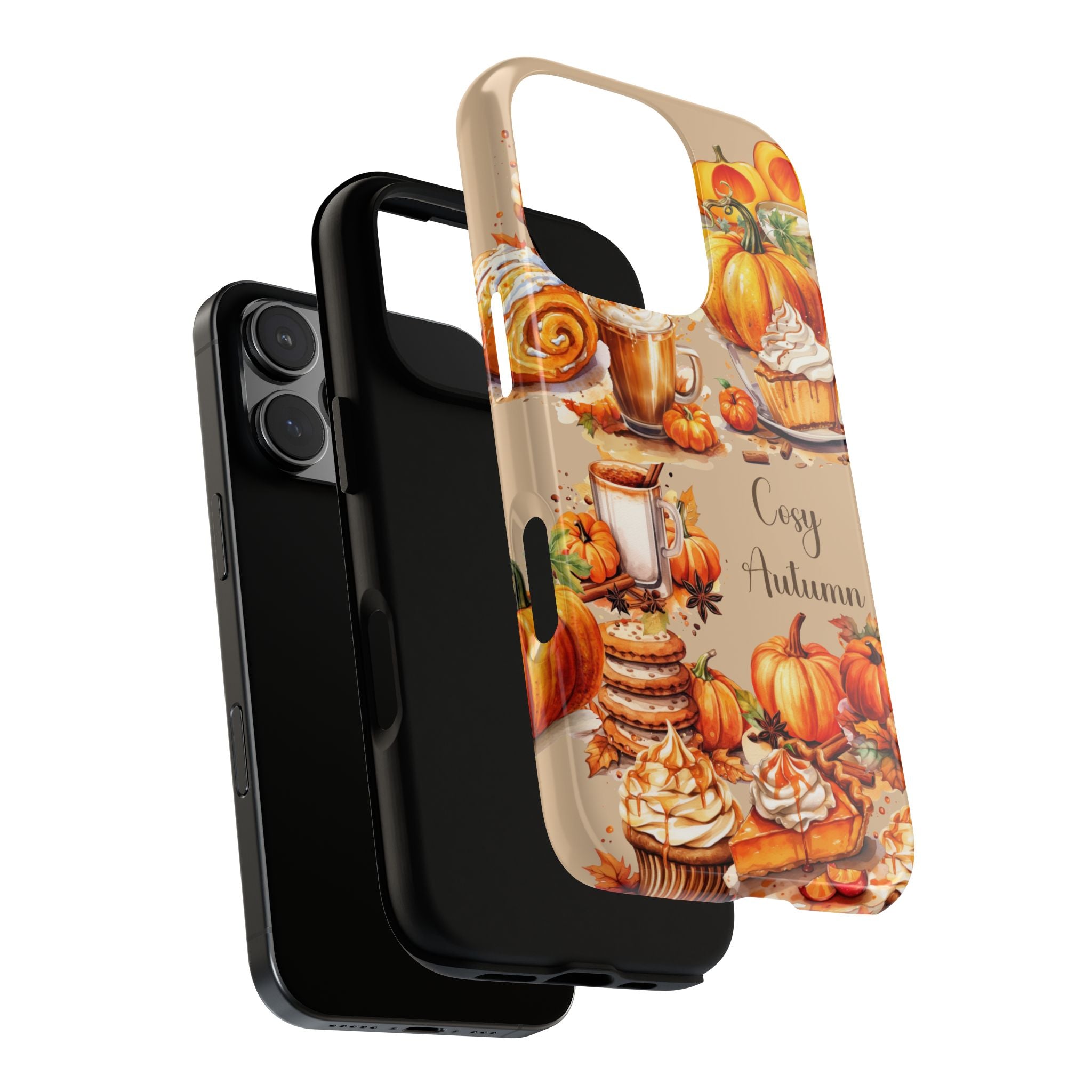 Cozy Autumn Phone Case, Fall Aesthetic Case, Seasonal Decor, Gift for Her, Pumpkin Spice Lover Gift