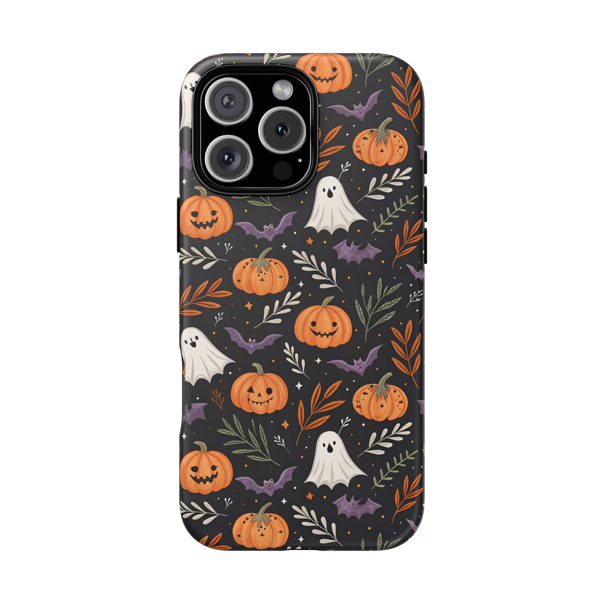 Halloween Phone Case, Tough Cases, Spooky Halloween Decor, Cute Ghost Pumpkin Case, Fall Phone Accessories, Unique Gift for Halloween Lovers