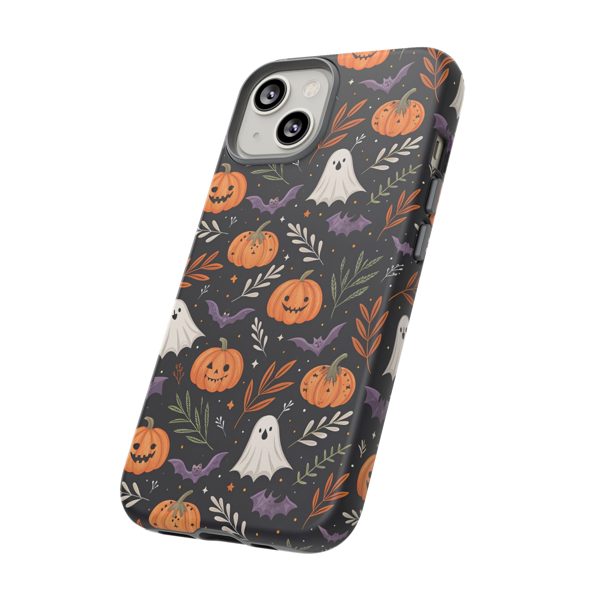Halloween Phone Case, Tough Cases, Spooky Halloween Decor, Cute Ghost Pumpkin Case, Fall Phone Accessories, Unique Gift for Halloween Lovers