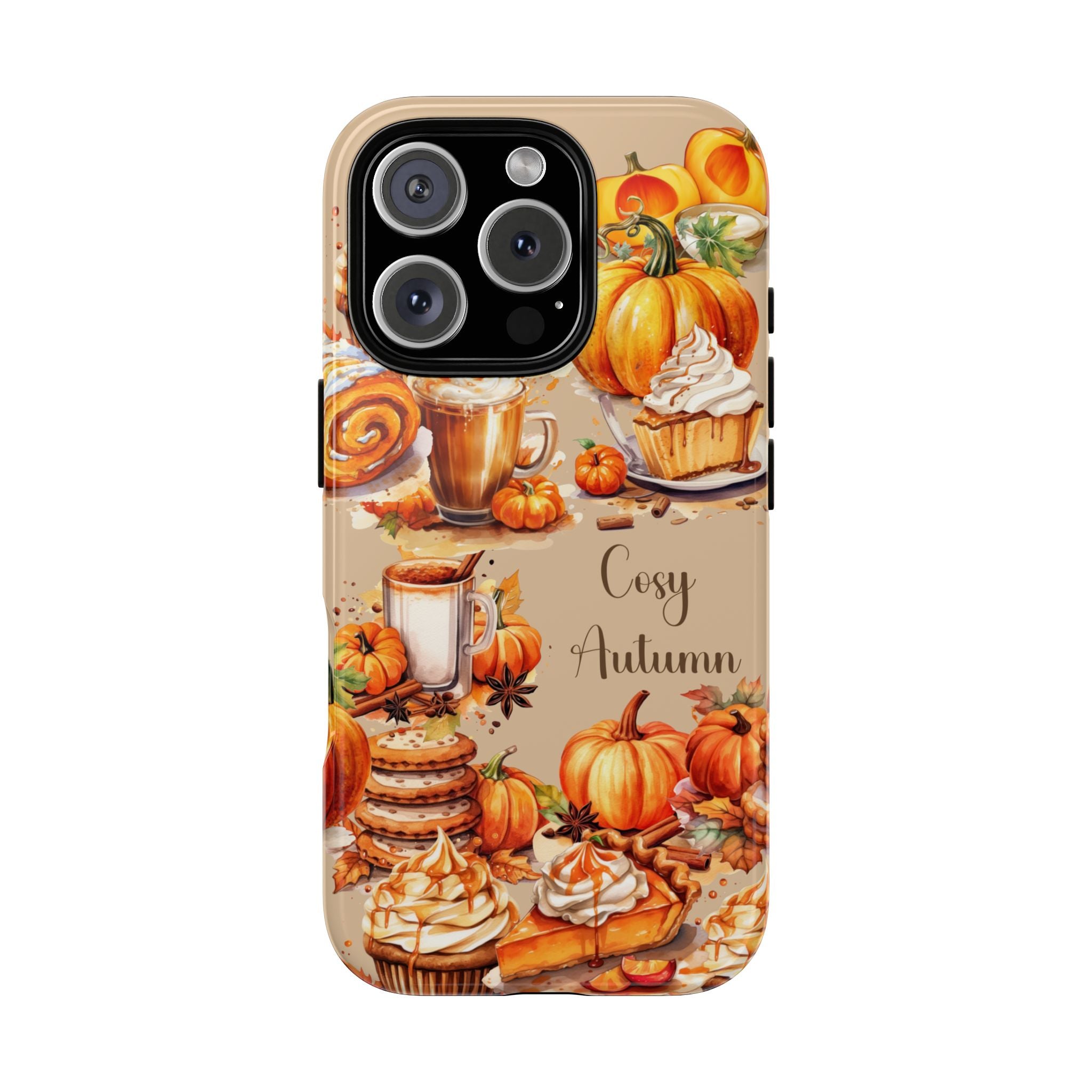 Cozy Autumn Phone Case, Fall Aesthetic Case, Seasonal Decor, Gift for Her, Pumpkin Spice Lover Gift