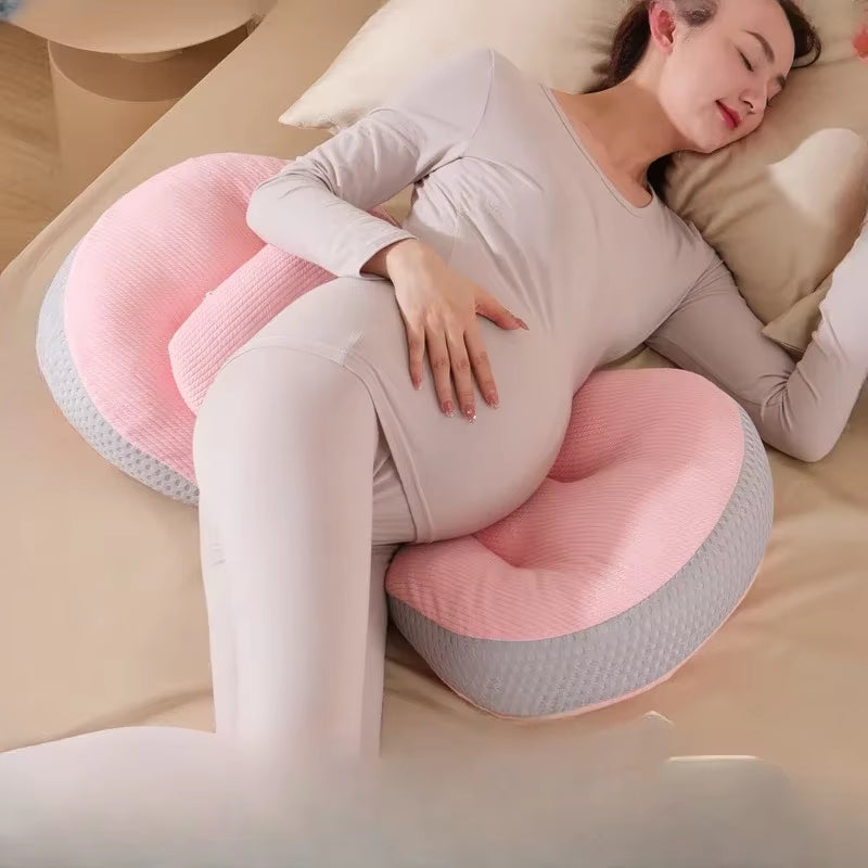 Pregnant Women Lumbar Pillow Four Seasons Universal Waist Support and Protection Side Sleep U-Shaped Cushion Pregnancy Pillow
