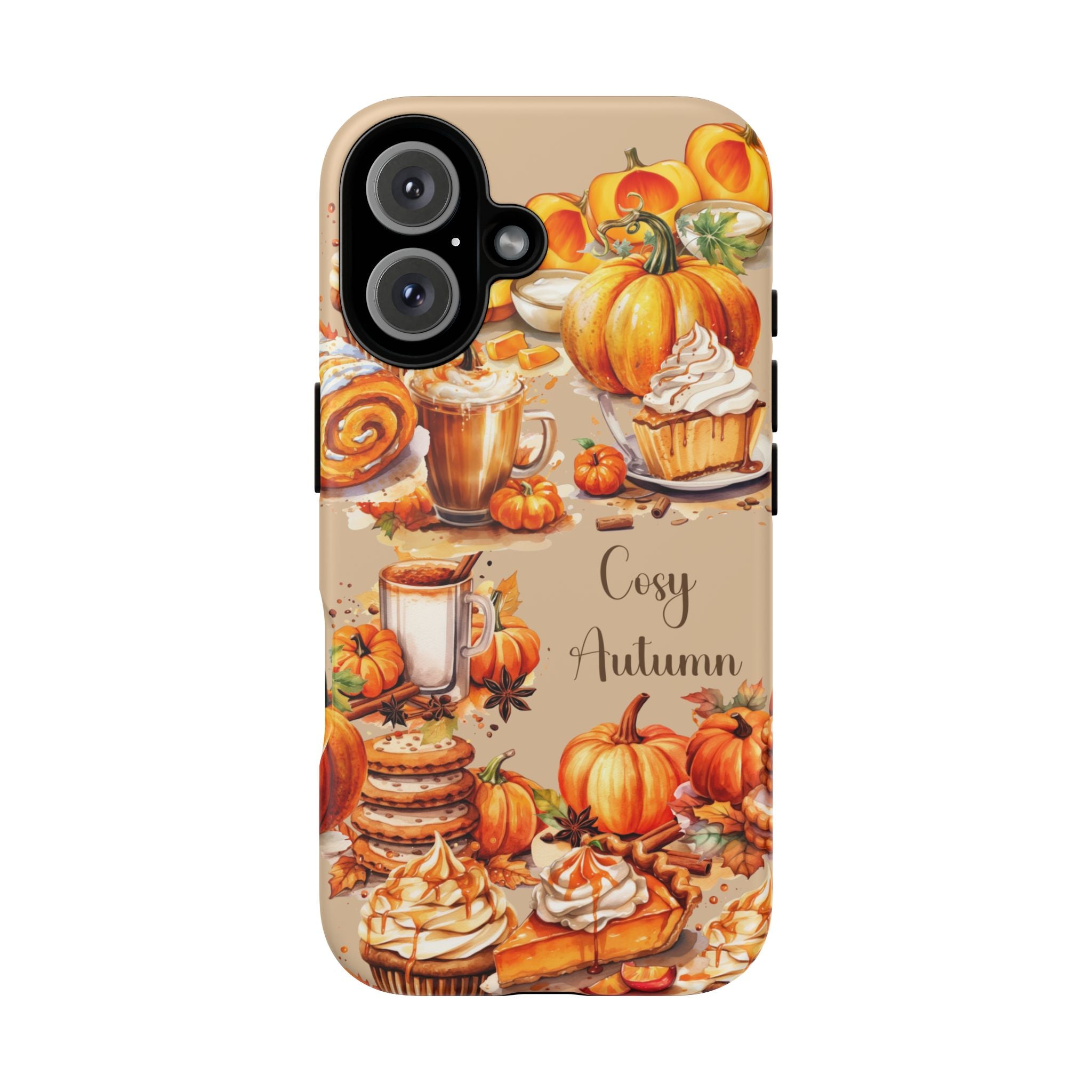 Cozy Autumn Phone Case, Fall Aesthetic Case, Seasonal Decor, Gift for Her, Pumpkin Spice Lover Gift
