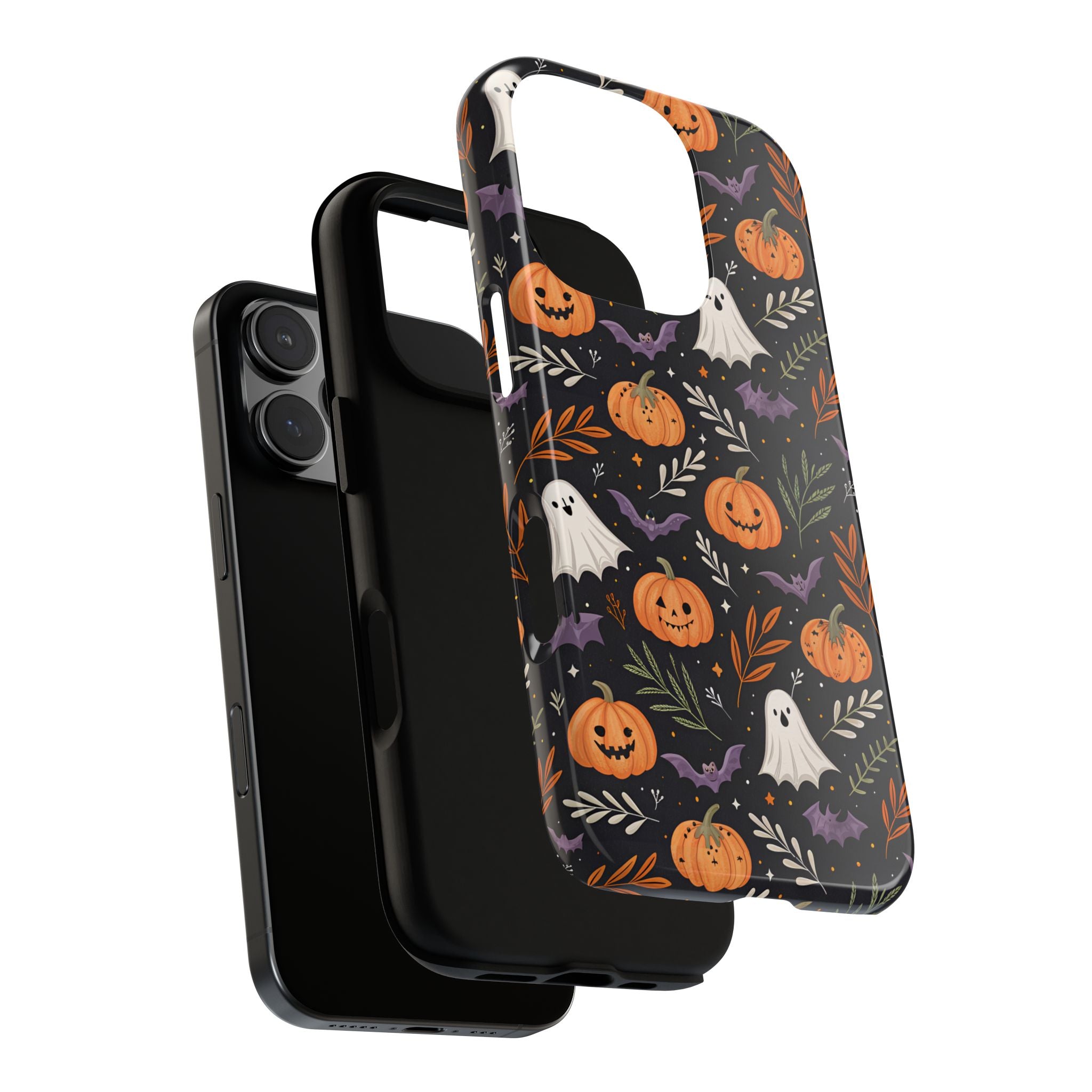 Halloween Phone Case, Tough Cases, Spooky Halloween Decor, Cute Ghost Pumpkin Case, Fall Phone Accessories, Unique Gift for Halloween Lovers