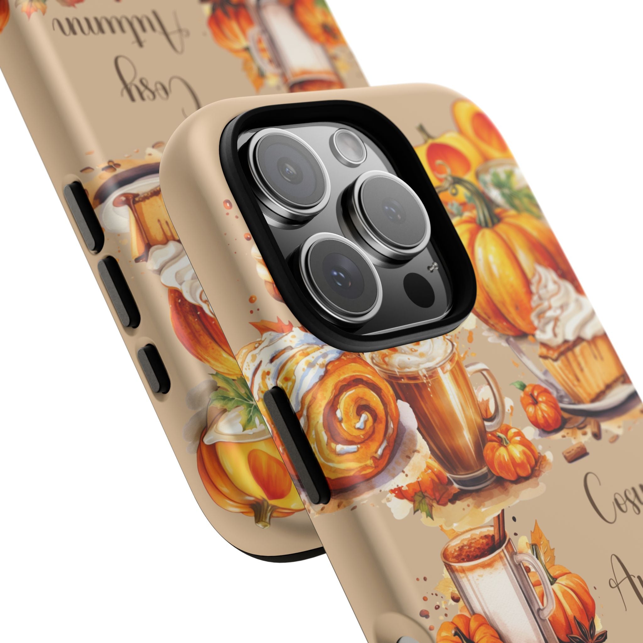 Cozy Autumn Phone Case, Fall Aesthetic Case, Seasonal Decor, Gift for Her, Pumpkin Spice Lover Gift