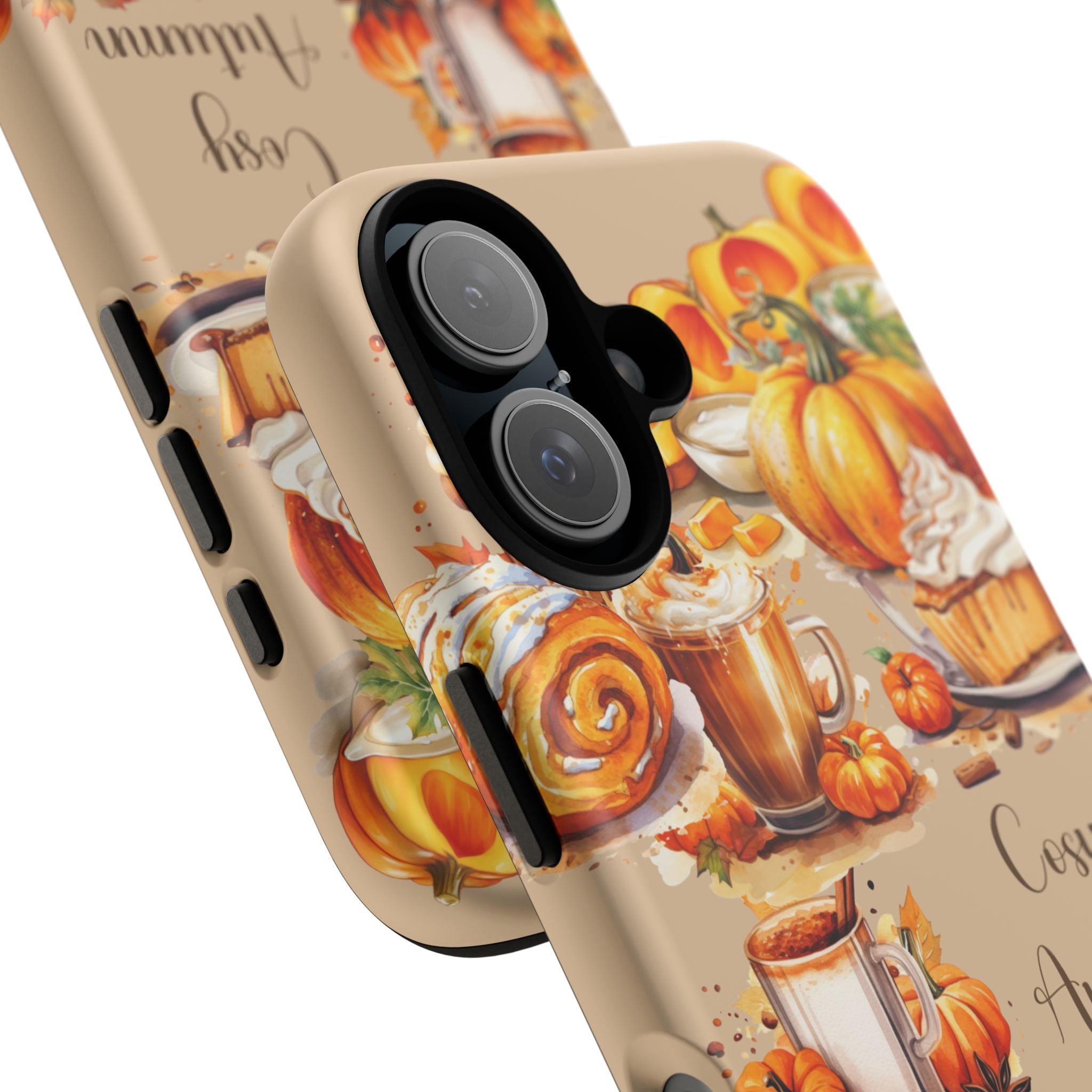 Cozy Autumn Phone Case, Fall Aesthetic Case, Seasonal Decor, Gift for Her, Pumpkin Spice Lover Gift