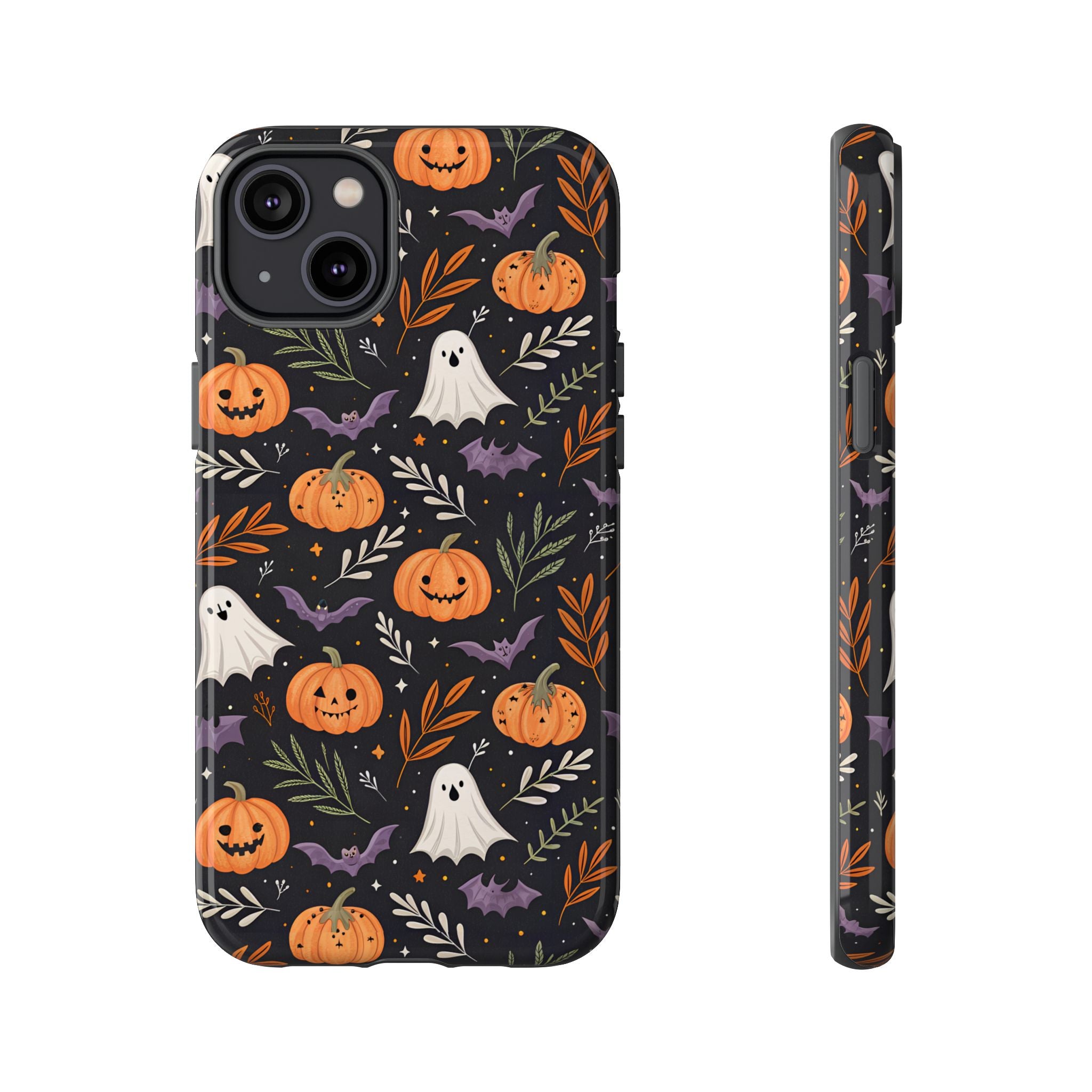 Halloween Phone Case, Tough Cases, Spooky Halloween Decor, Cute Ghost Pumpkin Case, Fall Phone Accessories, Unique Gift for Halloween Lovers