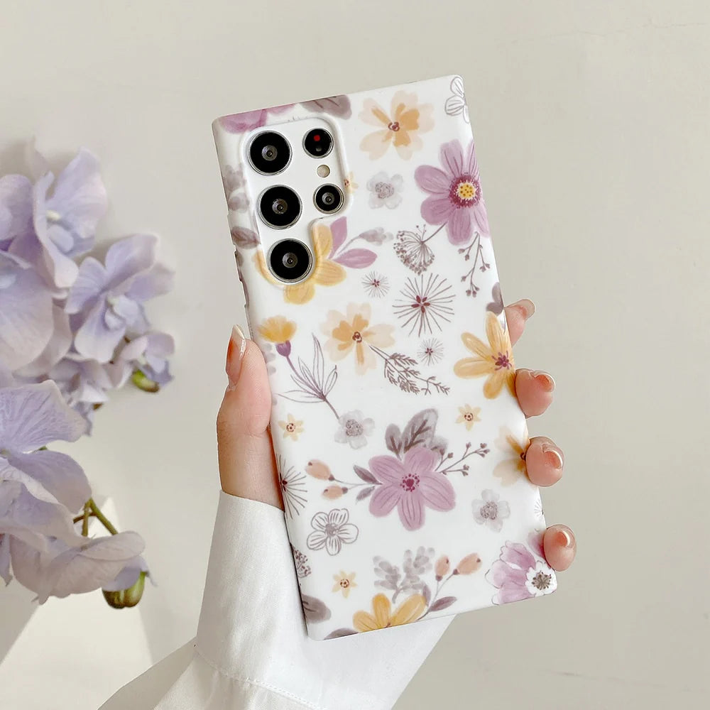 Retro Blooming Garden Samsung Cases