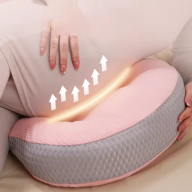 Pregnant Women Lumbar Pillow Four Seasons Universal Waist Support and Protection Side Sleep U-Shaped Cushion Pregnancy Pillow
