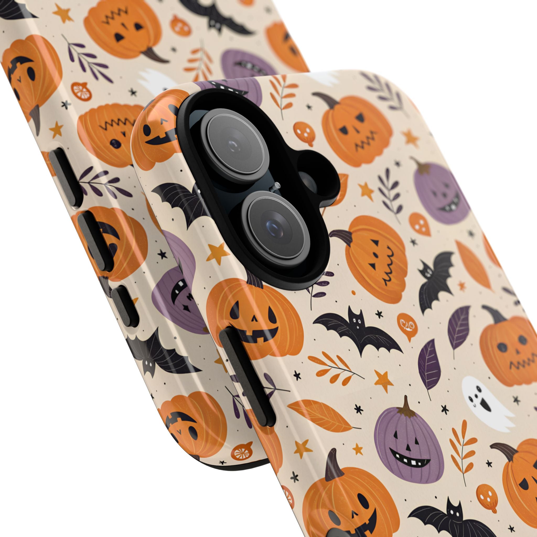 Halloween Phone Case, Spooky Pumpkin Phone Cover, Cute Bat Mobile Accessory, Fall Tech Gift, Autumn Decor Case