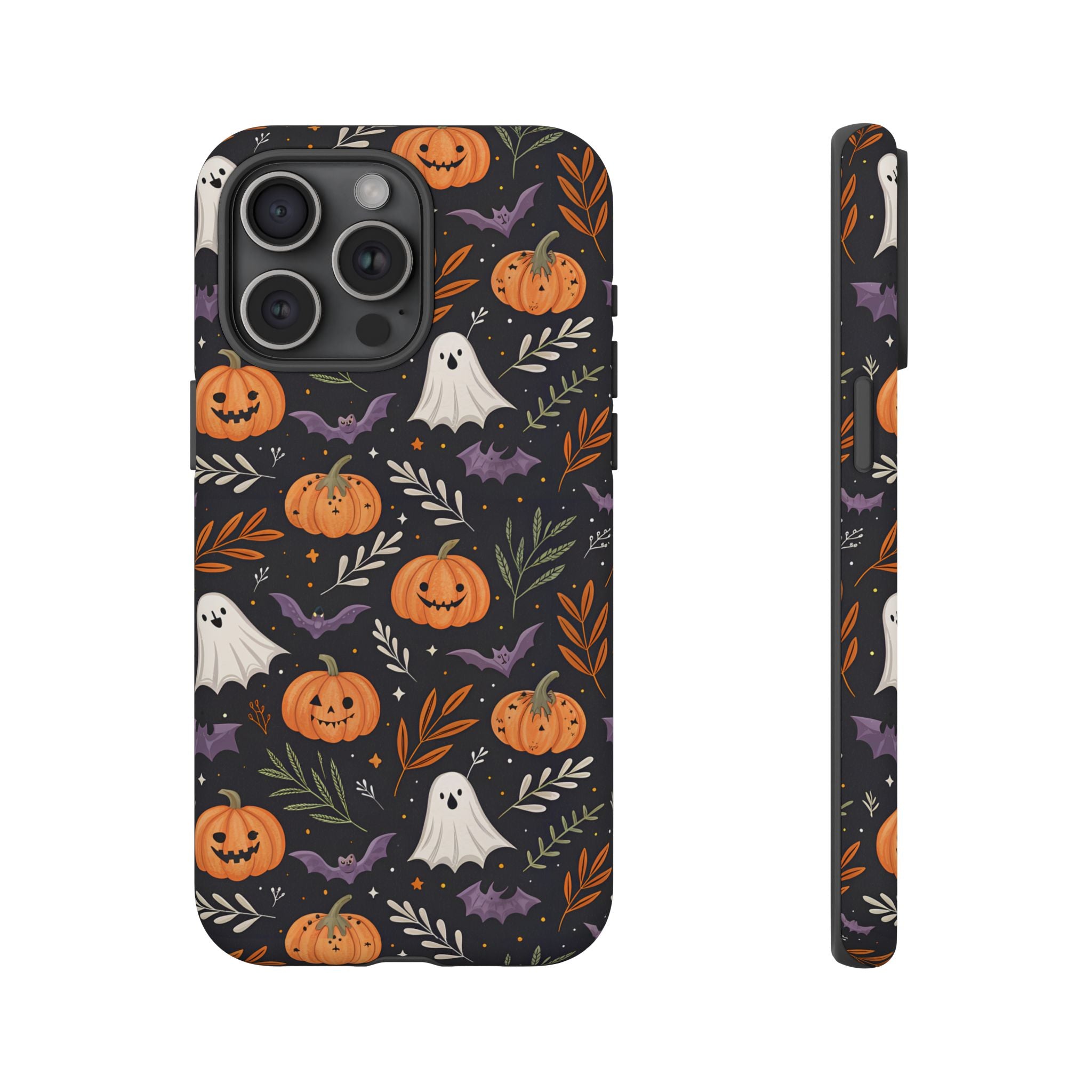 Halloween Phone Case, Tough Cases, Spooky Halloween Decor, Cute Ghost Pumpkin Case, Fall Phone Accessories, Unique Gift for Halloween Lovers