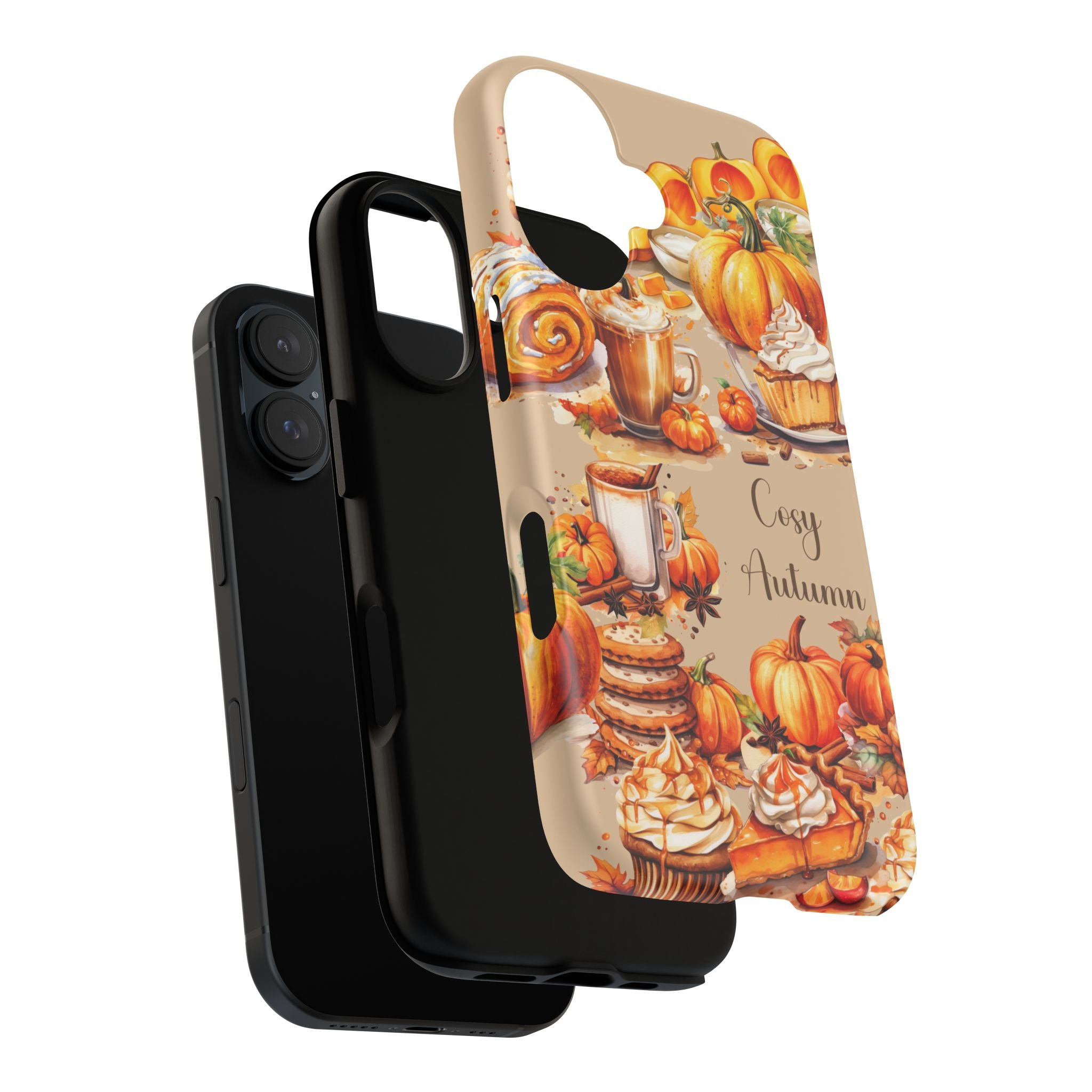 Cozy Autumn Phone Case, Fall Aesthetic Case, Seasonal Decor, Gift for Her, Pumpkin Spice Lover Gift