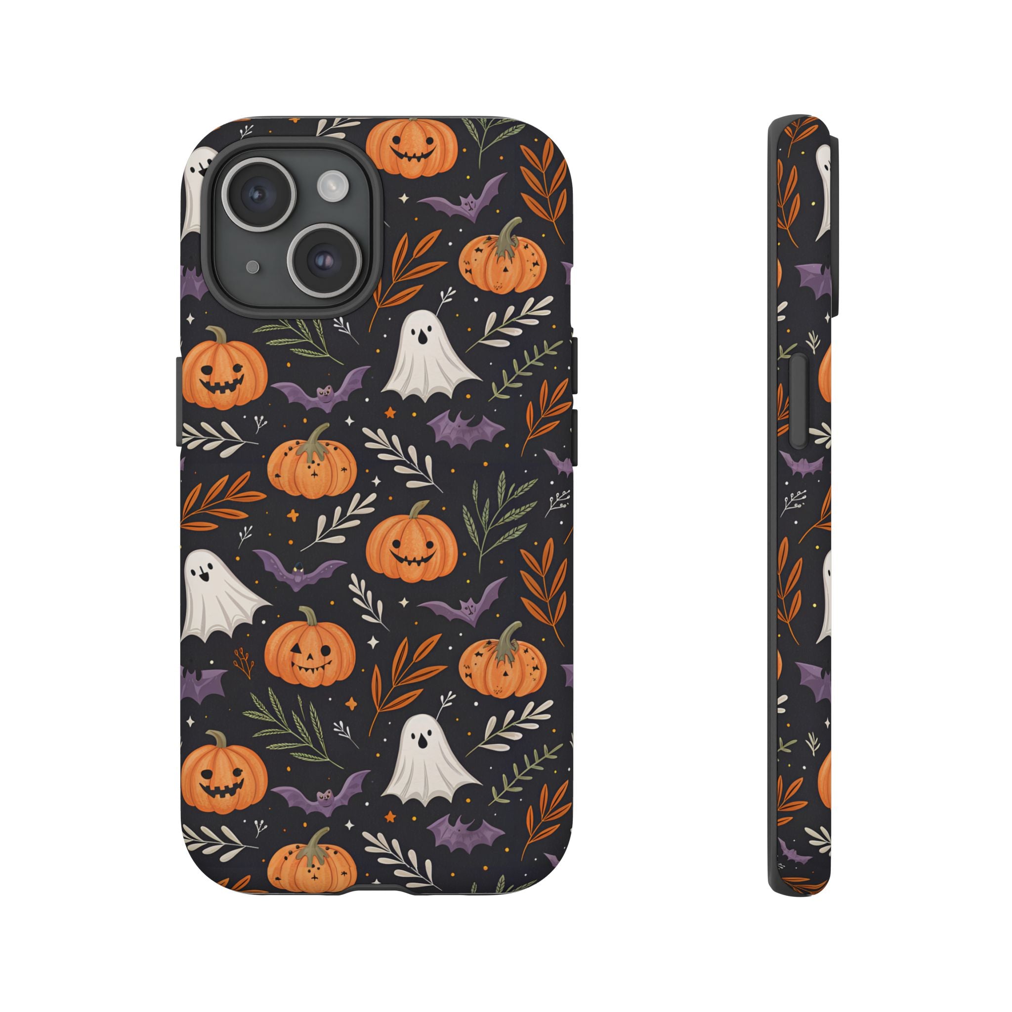 Halloween Phone Case, Tough Cases, Spooky Halloween Decor, Cute Ghost Pumpkin Case, Fall Phone Accessories, Unique Gift for Halloween Lovers