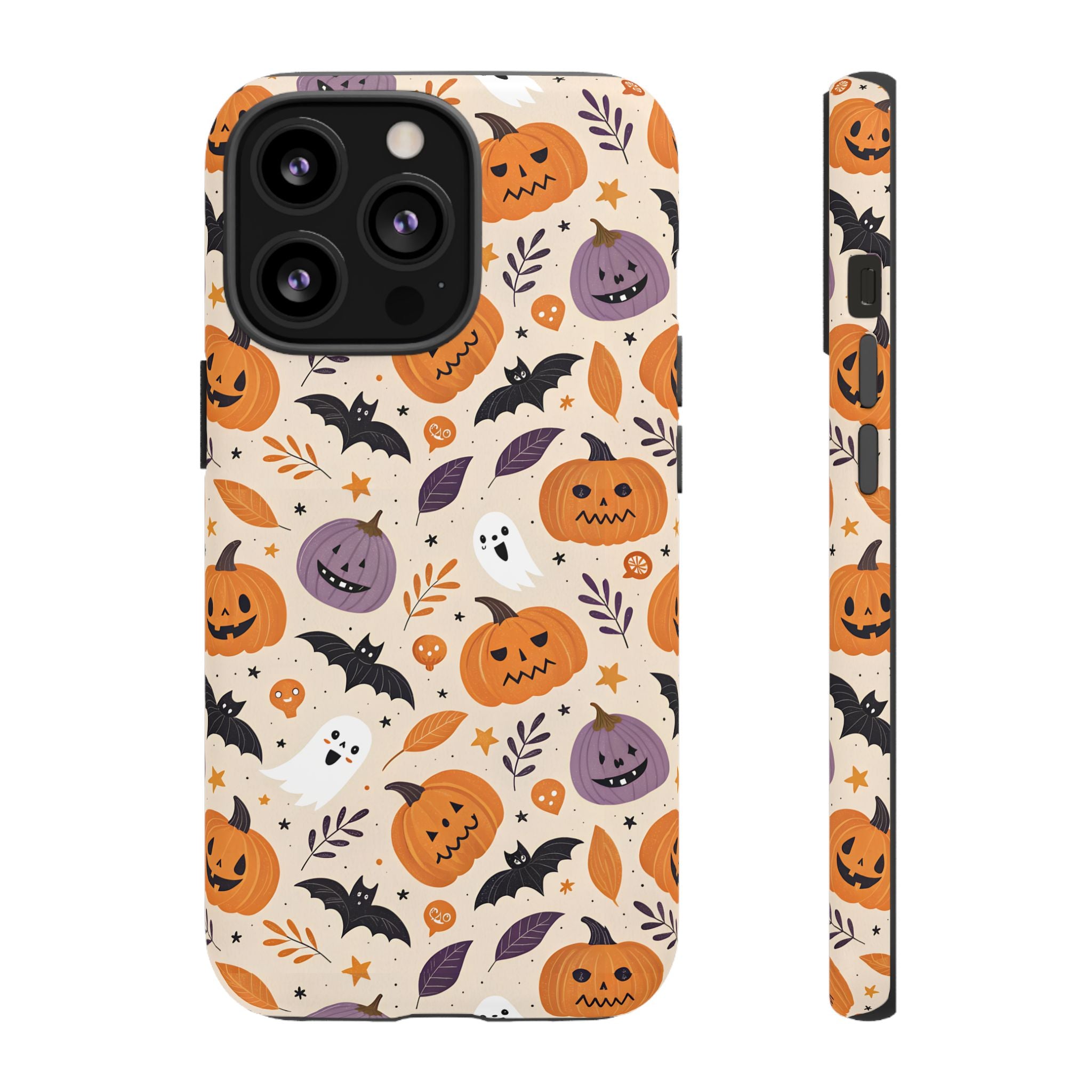 Halloween Phone Case, Spooky Pumpkin Phone Cover, Cute Bat Mobile Accessory, Fall Tech Gift, Autumn Decor Case