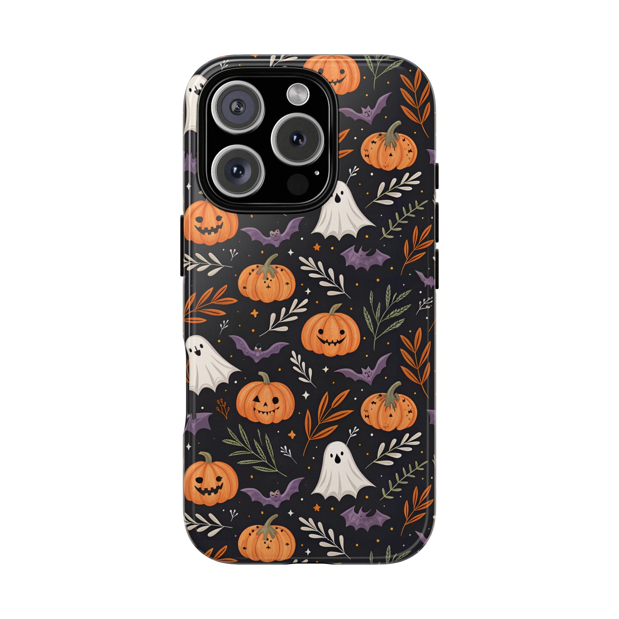 Halloween Phone Case, Tough Cases, Spooky Halloween Decor, Cute Ghost Pumpkin Case, Fall Phone Accessories, Unique Gift for Halloween Lovers