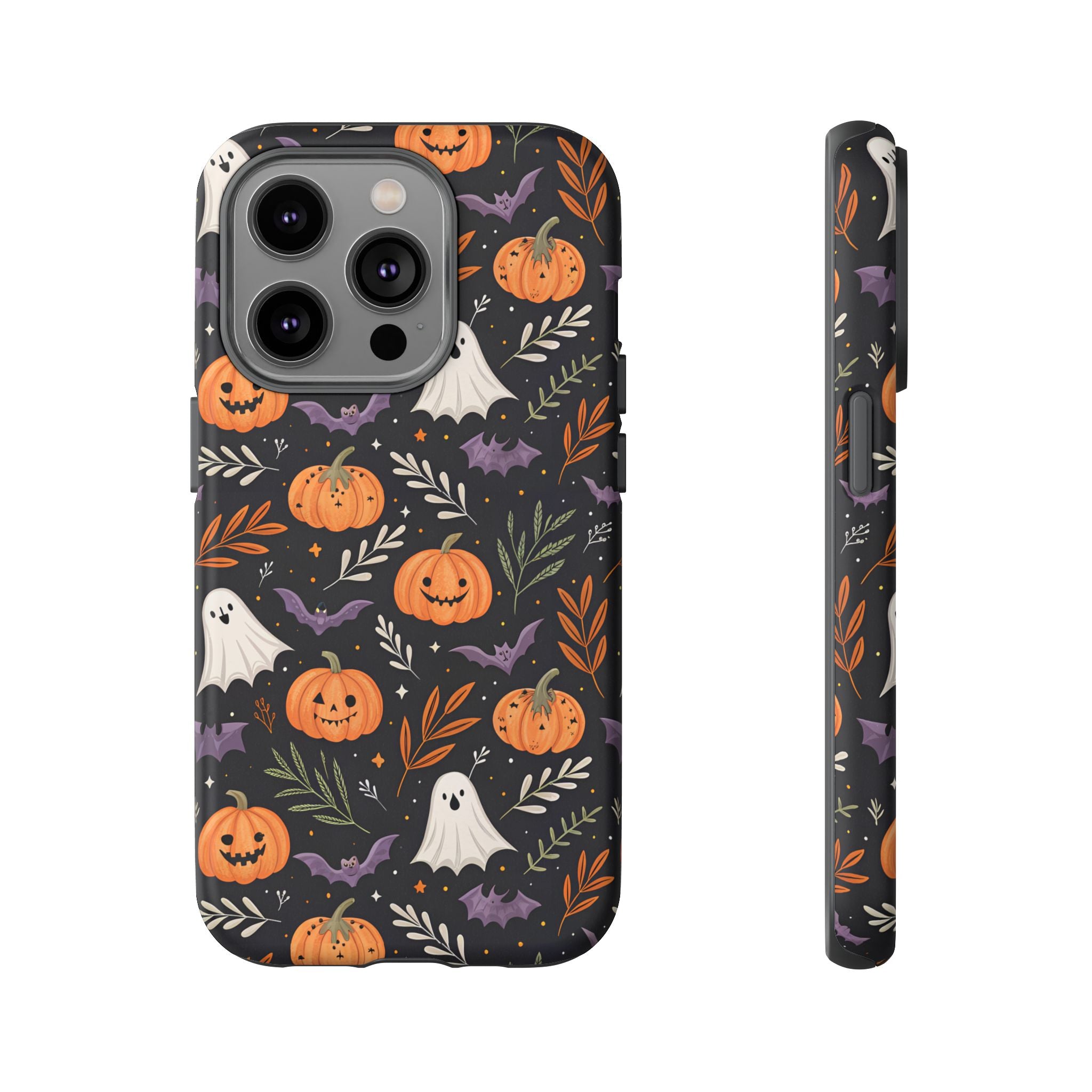 Halloween Phone Case, Tough Cases, Spooky Halloween Decor, Cute Ghost Pumpkin Case, Fall Phone Accessories, Unique Gift for Halloween Lovers