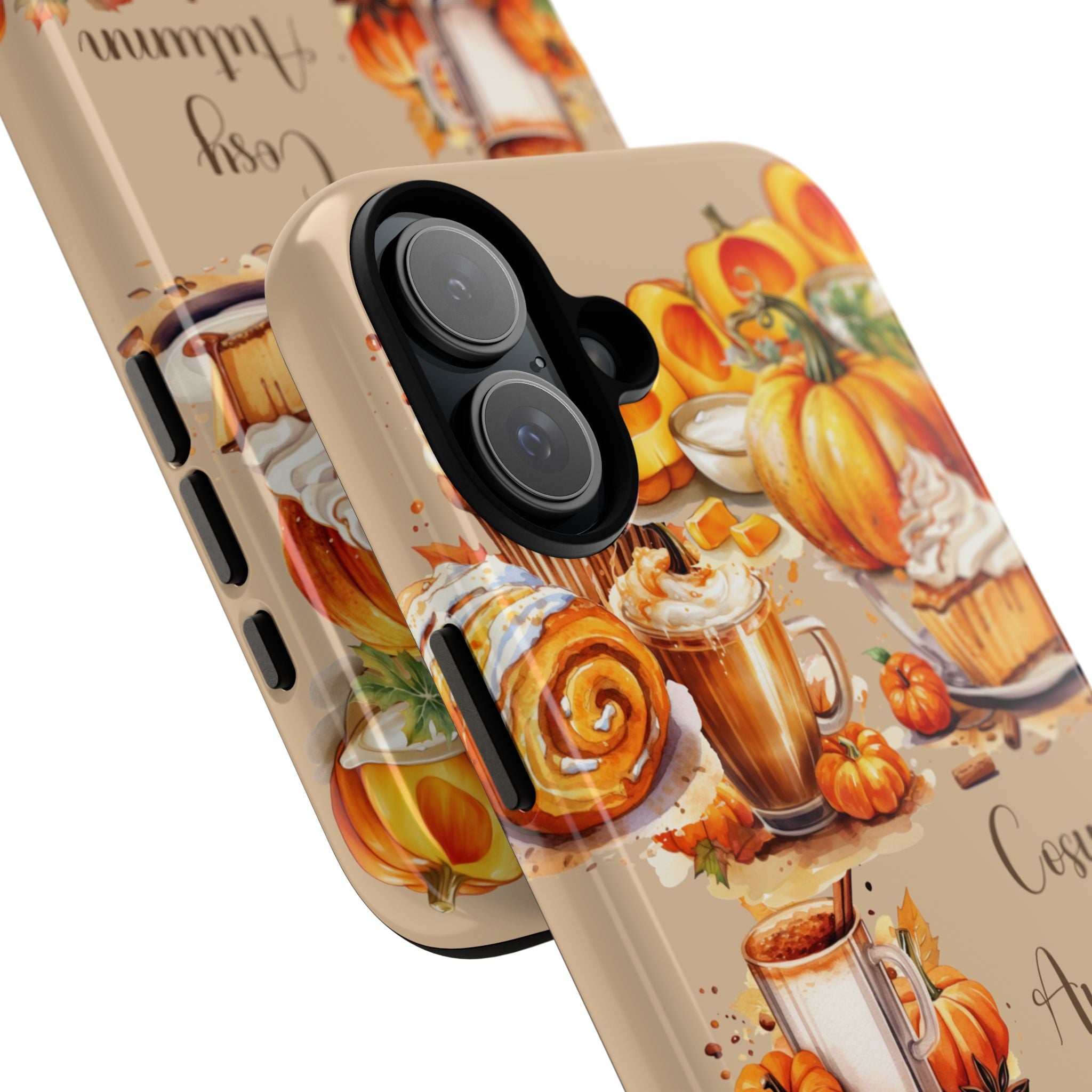 Cozy Autumn Phone Case, Fall Aesthetic Case, Seasonal Decor, Gift for Her, Pumpkin Spice Lover Gift
