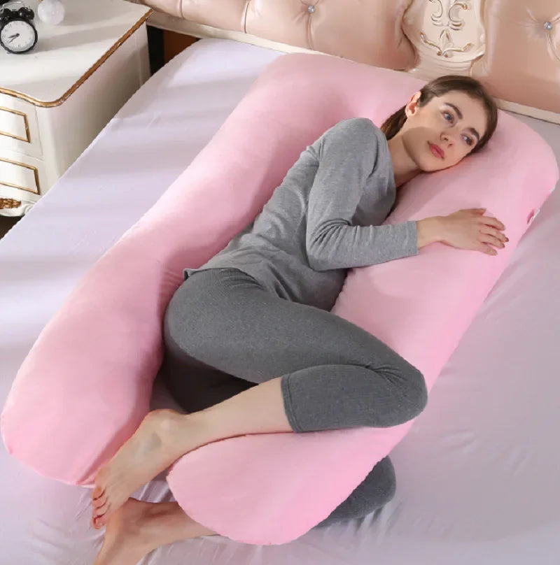 1PC Pregnant Women Pillow Removable and Washable U-Shaped Pillow Large Cushion Waist Pillow